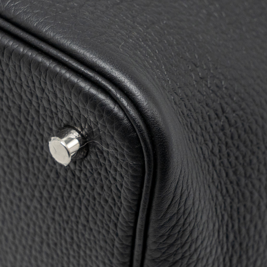 HERMES PICOTIN 22 LOCK BAG CLEMENCE BLACK SHW