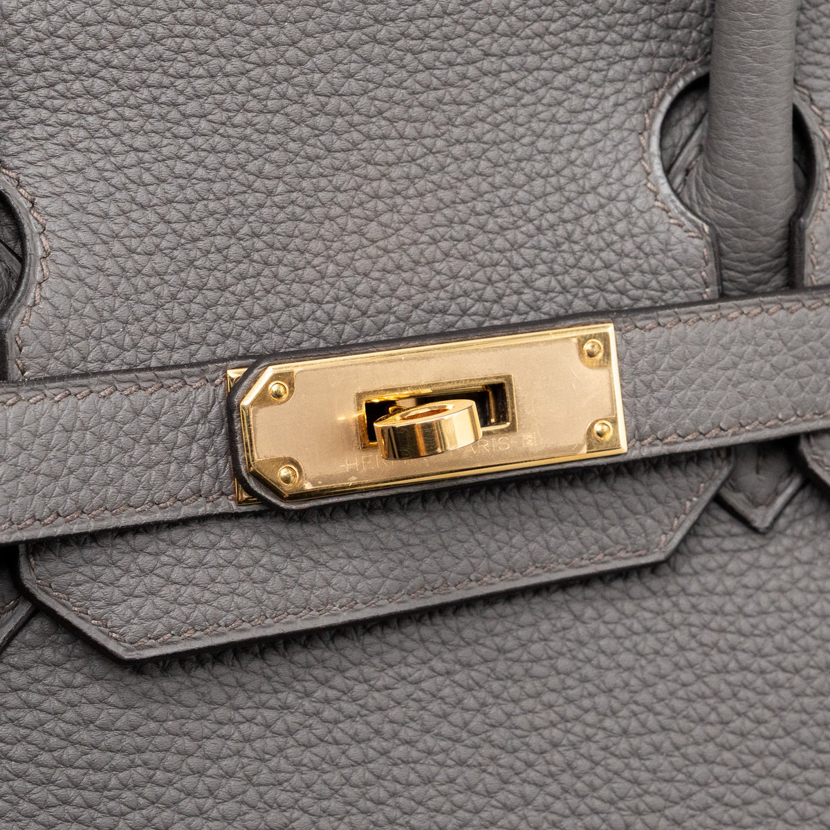 Hermes birkin 30 togo leather gris etain RGHW