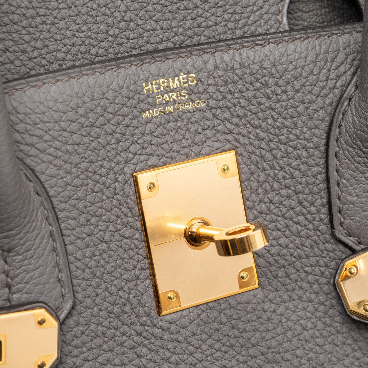 Hermes birkin 30 togo leather gris etain RGHW
