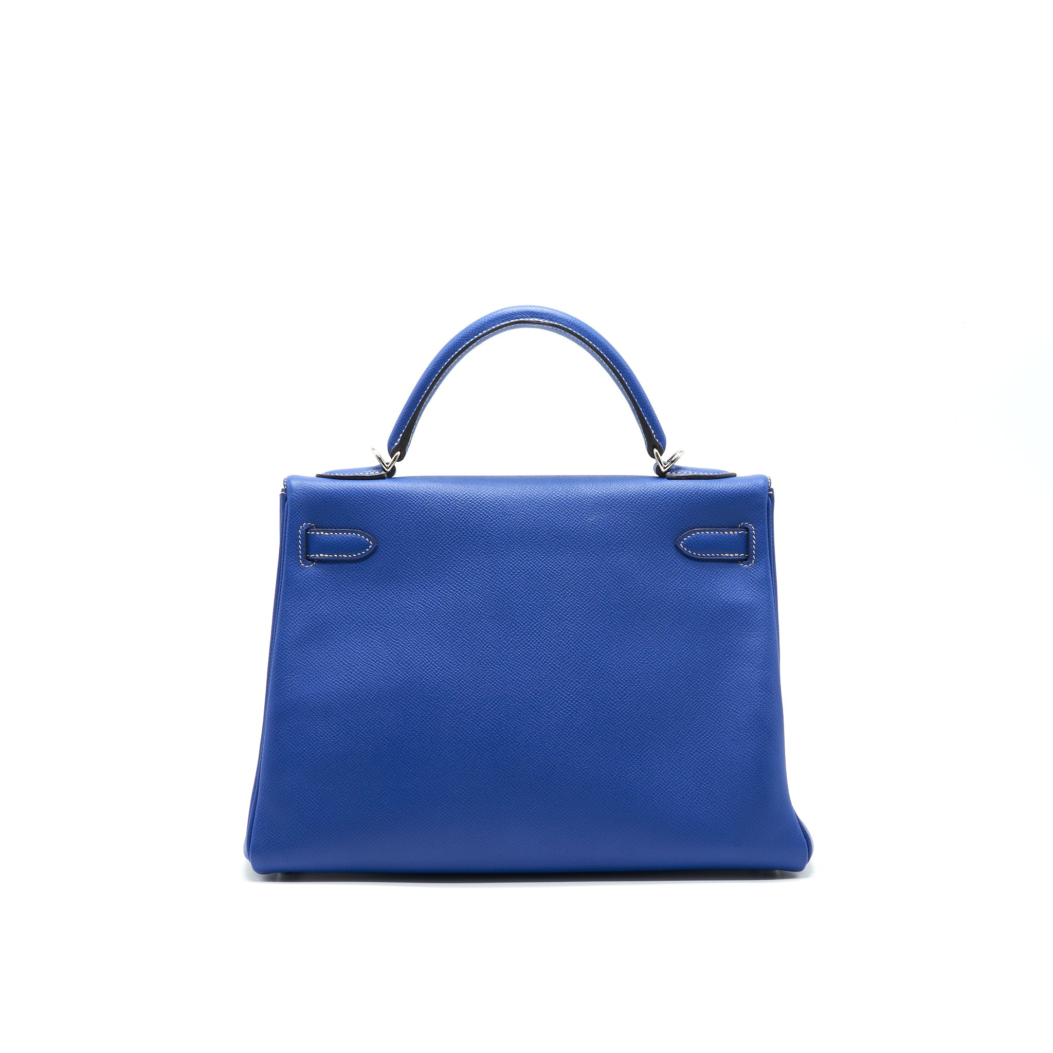 HERMES KELLY 32 7T BLEU ELECTRIQUE EPSOM