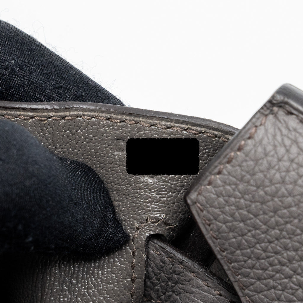 Hermes birkin 30 togo leather gris etain RGHW