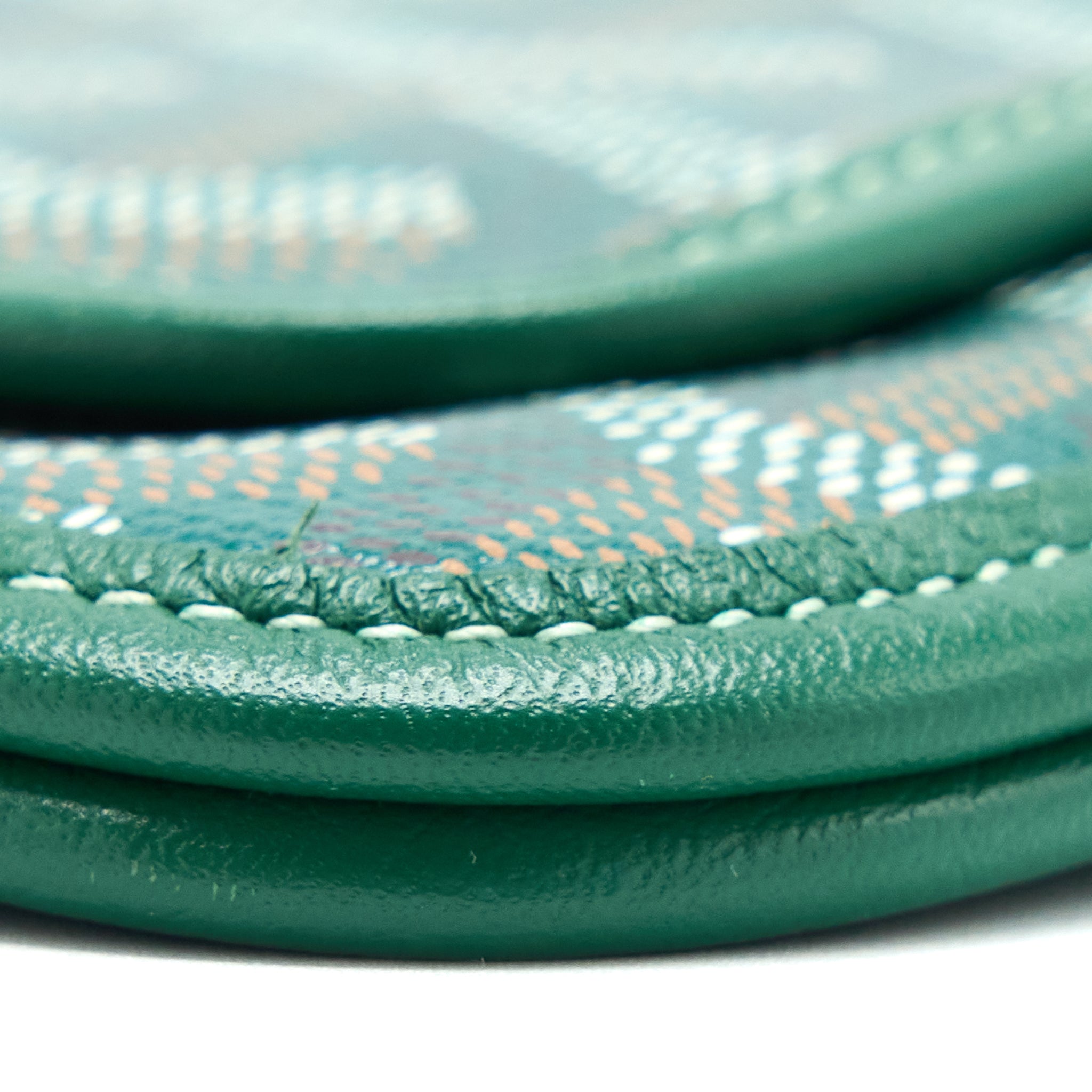 GOYARD POCHETTE PLUMET GOYARDINE CANVAS VERT SHW