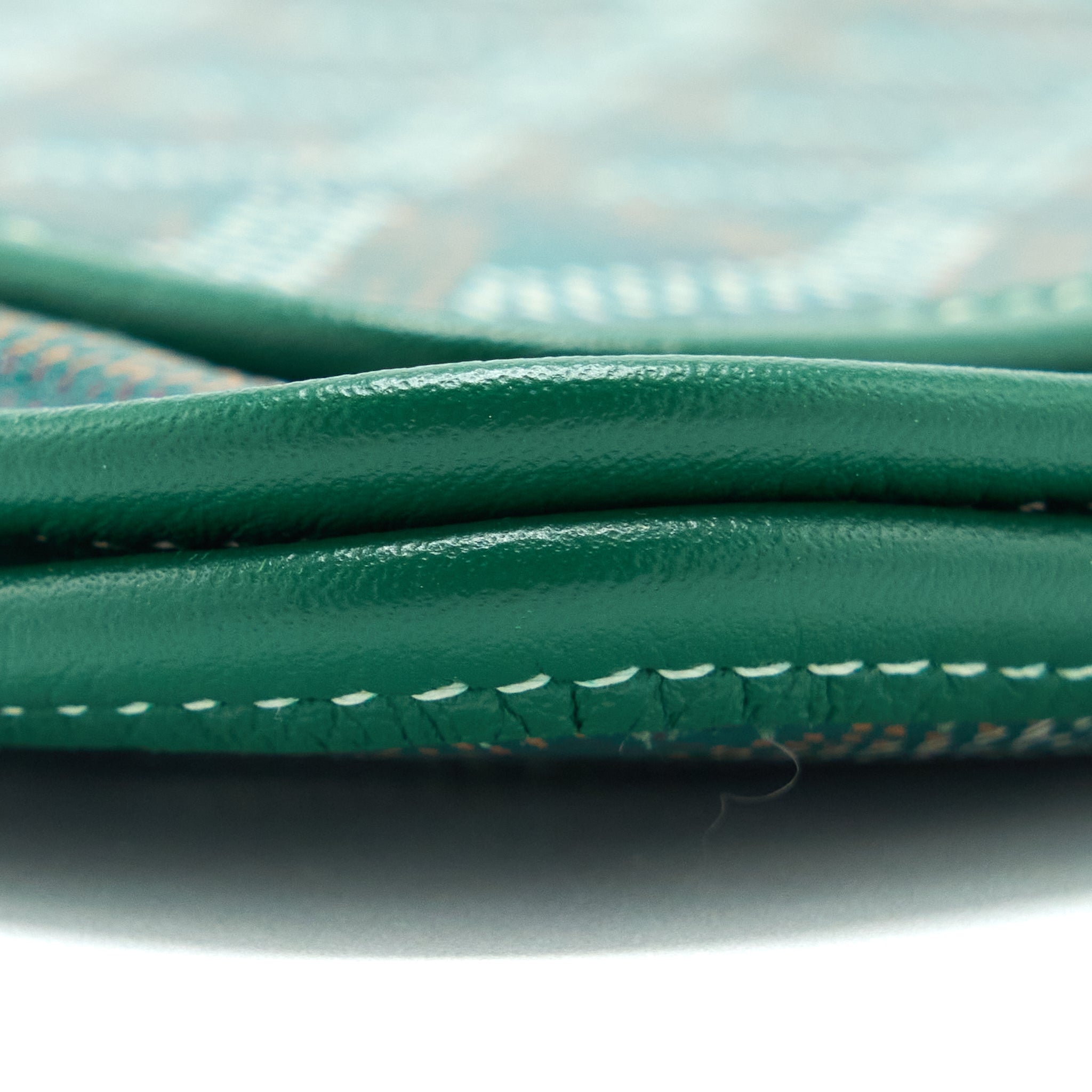 GOYARD POCHETTE PLUMET GOYARDINE CANVAS VERT SHW