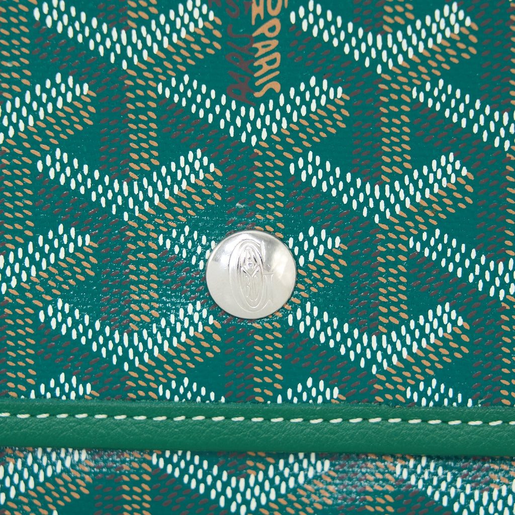 GOYARD POCHETTE PLUMET GOYARDINE CANVAS VERT SHW
