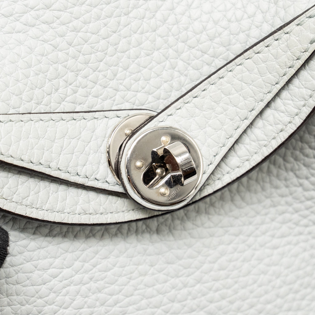 Hermes Mini Lindy Clemence blue pale SHW