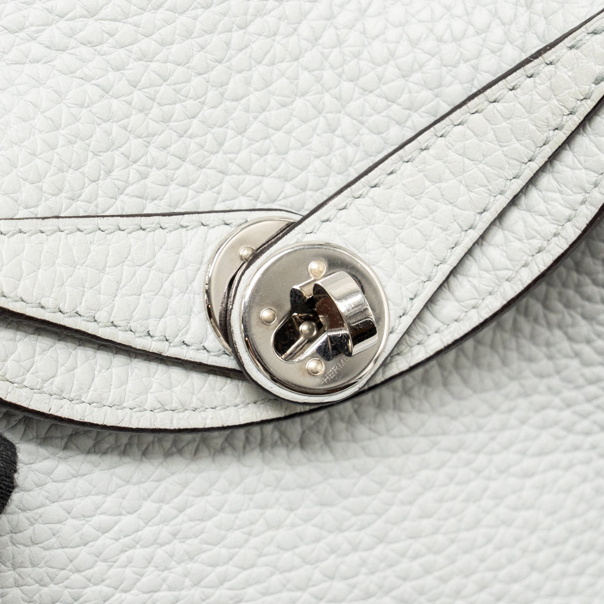 Hermes Mini Lindy Clemence blue pale SHW