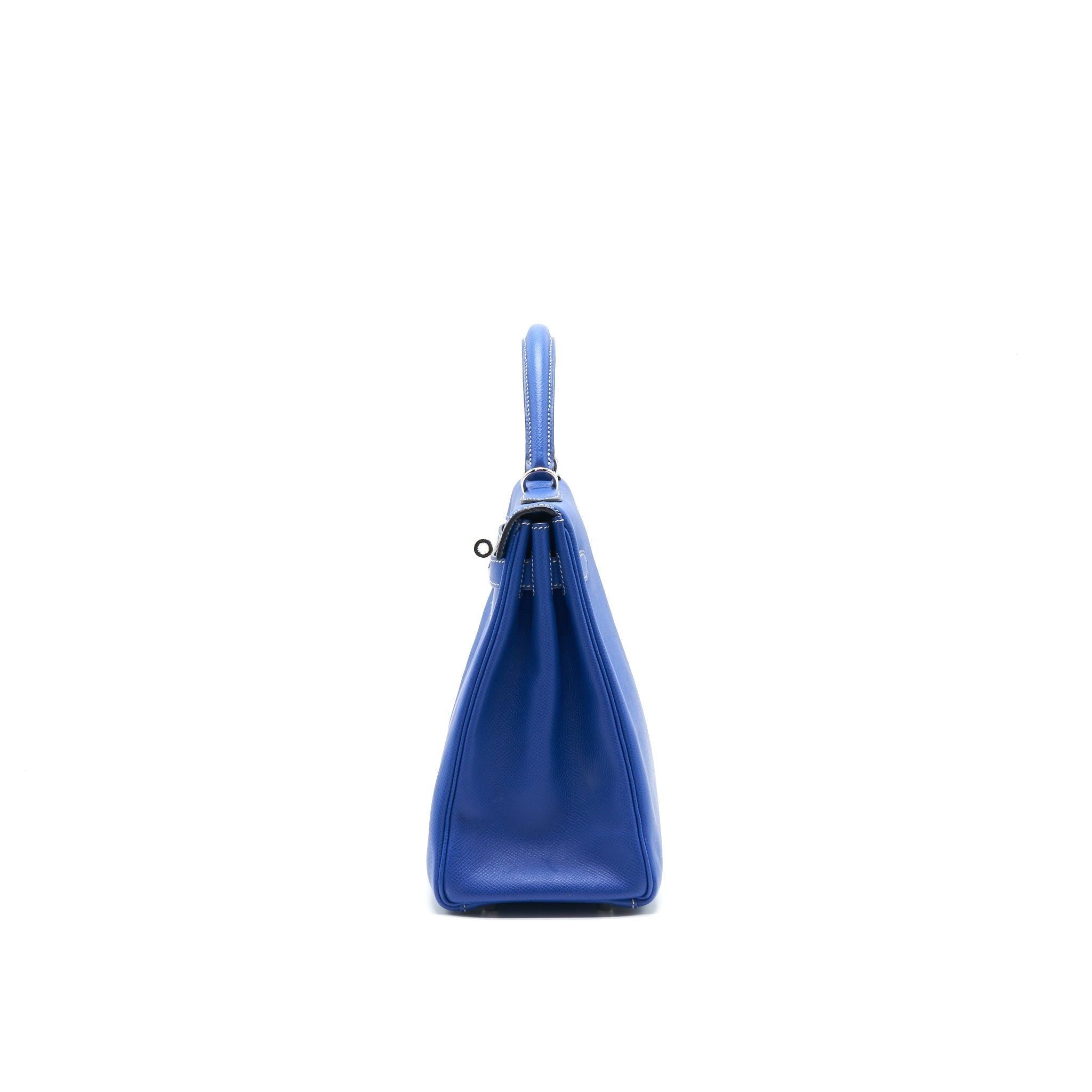 HERMES KELLY 32 7T BLEU ELECTRIQUE EPSOM