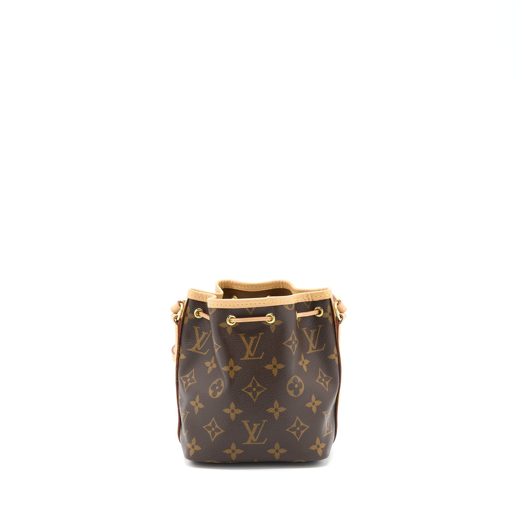 LOUIS VUITTON NANO NOE MONOGRAM CANVAS GHW