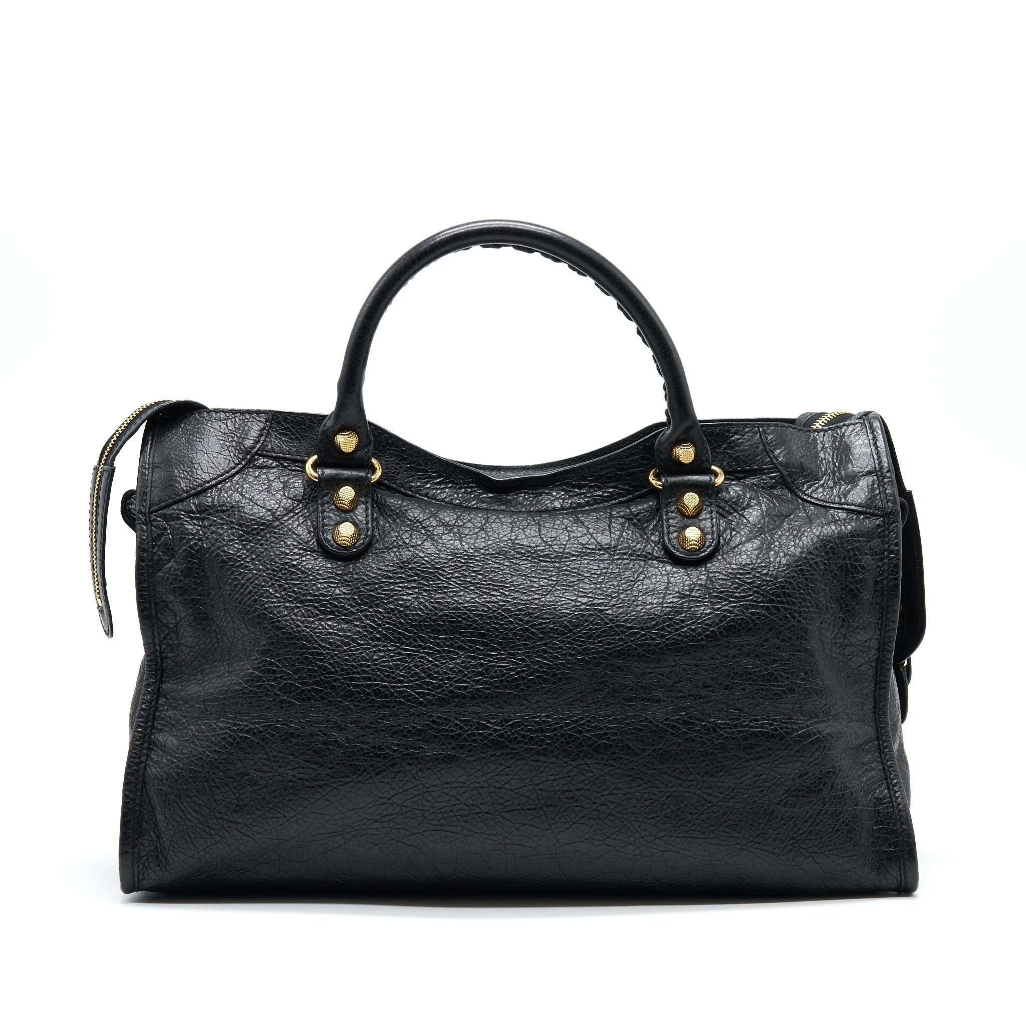 BALENCIAGA GIANT CITY BAG IN BLACK