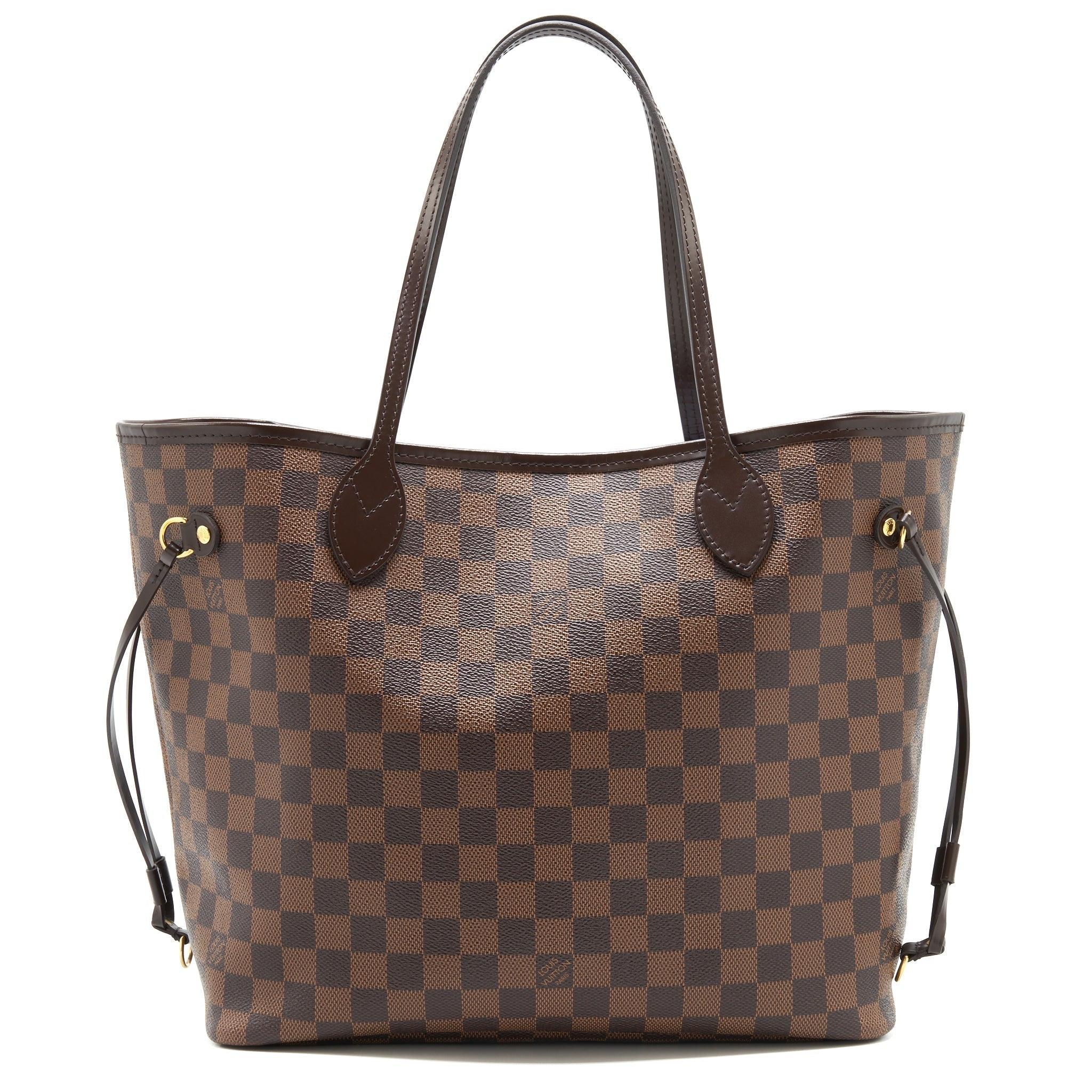 LOUIS VUITTON NEVERFULL MM DAMIER EBENE CANVAS /ROSE BALLERINE