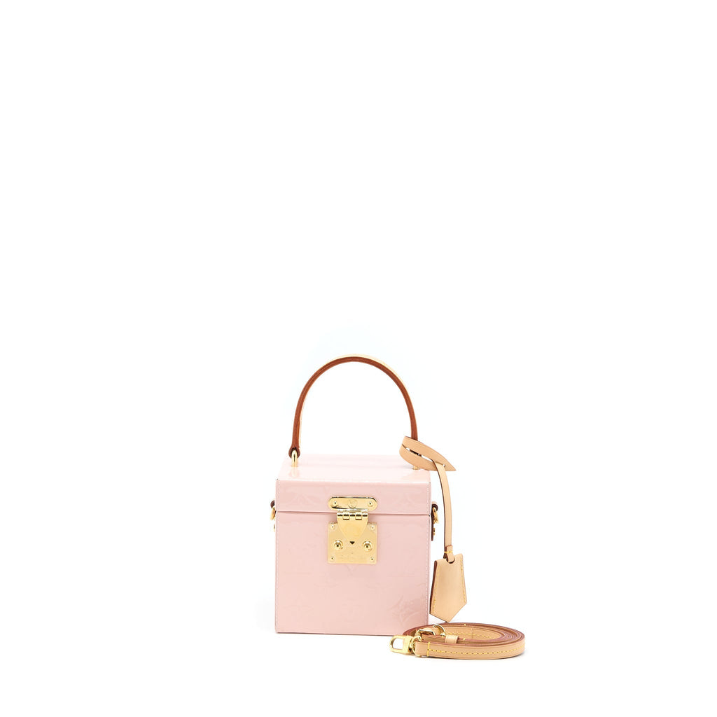LOUIS VUITTON BLEECKER BOX BAG VERNIS PINK GHW