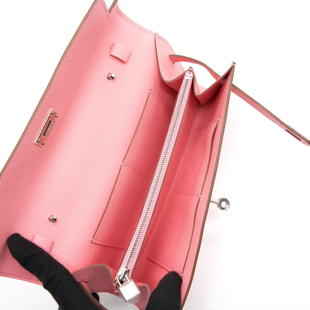 HERMES KELLY TO GO EPSOM 1Q ROSE CONFETTI SHW