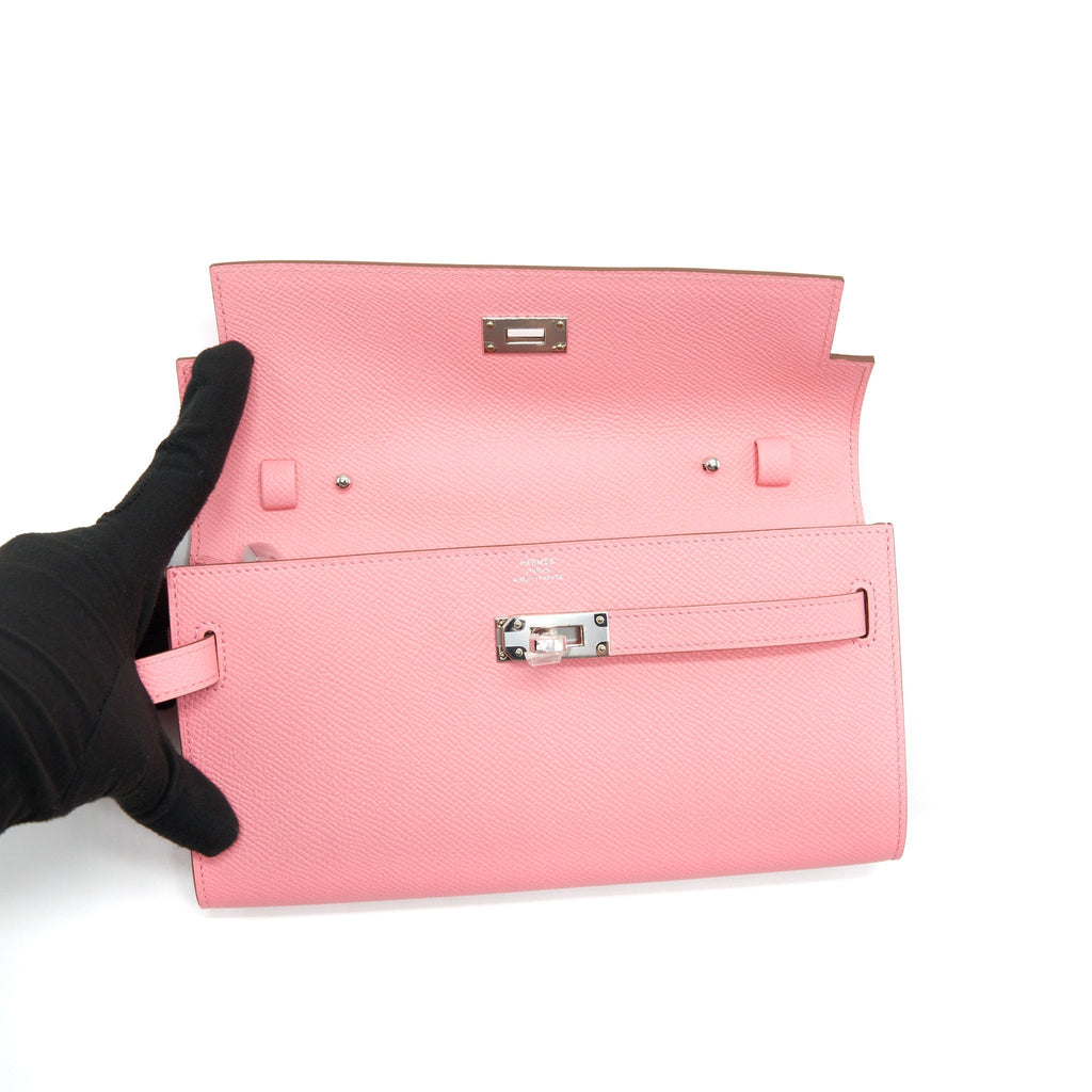 HERMES KELLY TO GO EPSOM 1Q ROSE CONFETTI SHW