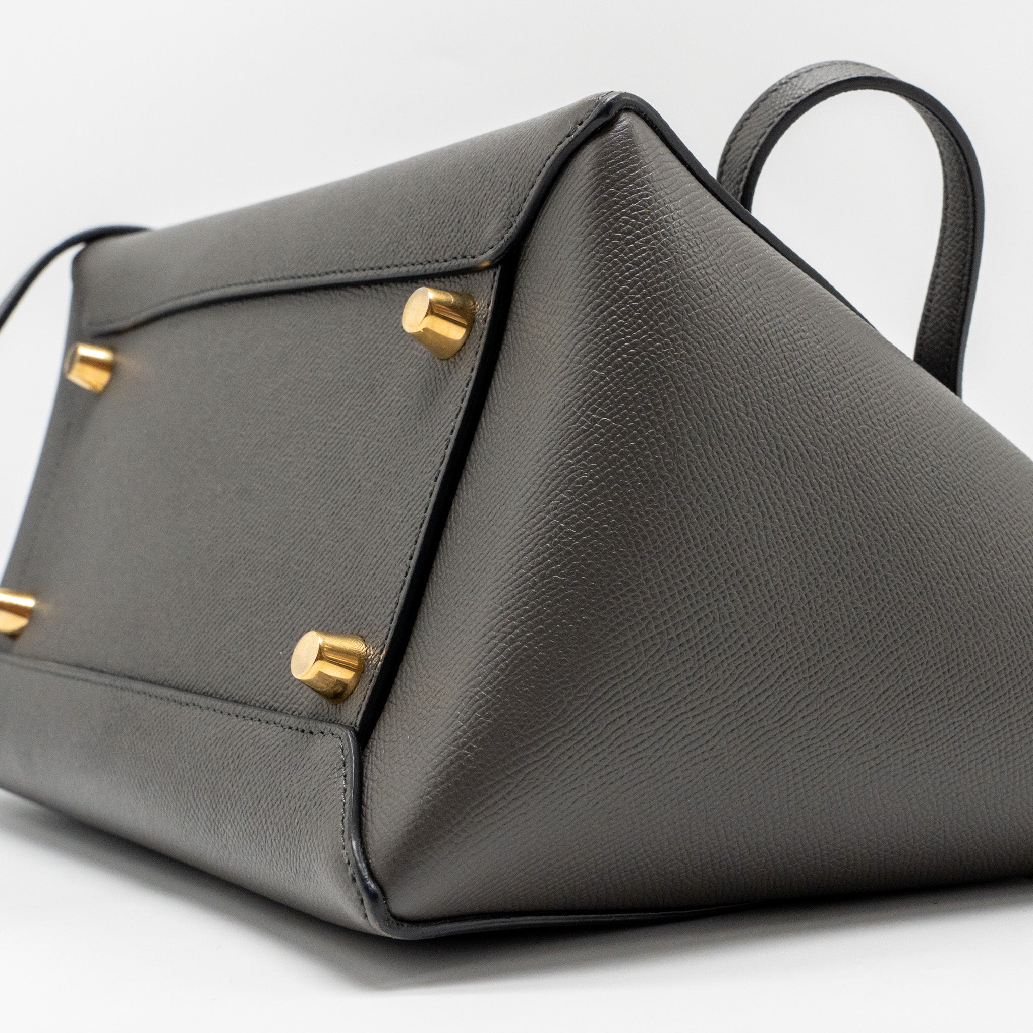 CELINE MINI BELT BAG CALFSKIN GREY GHW