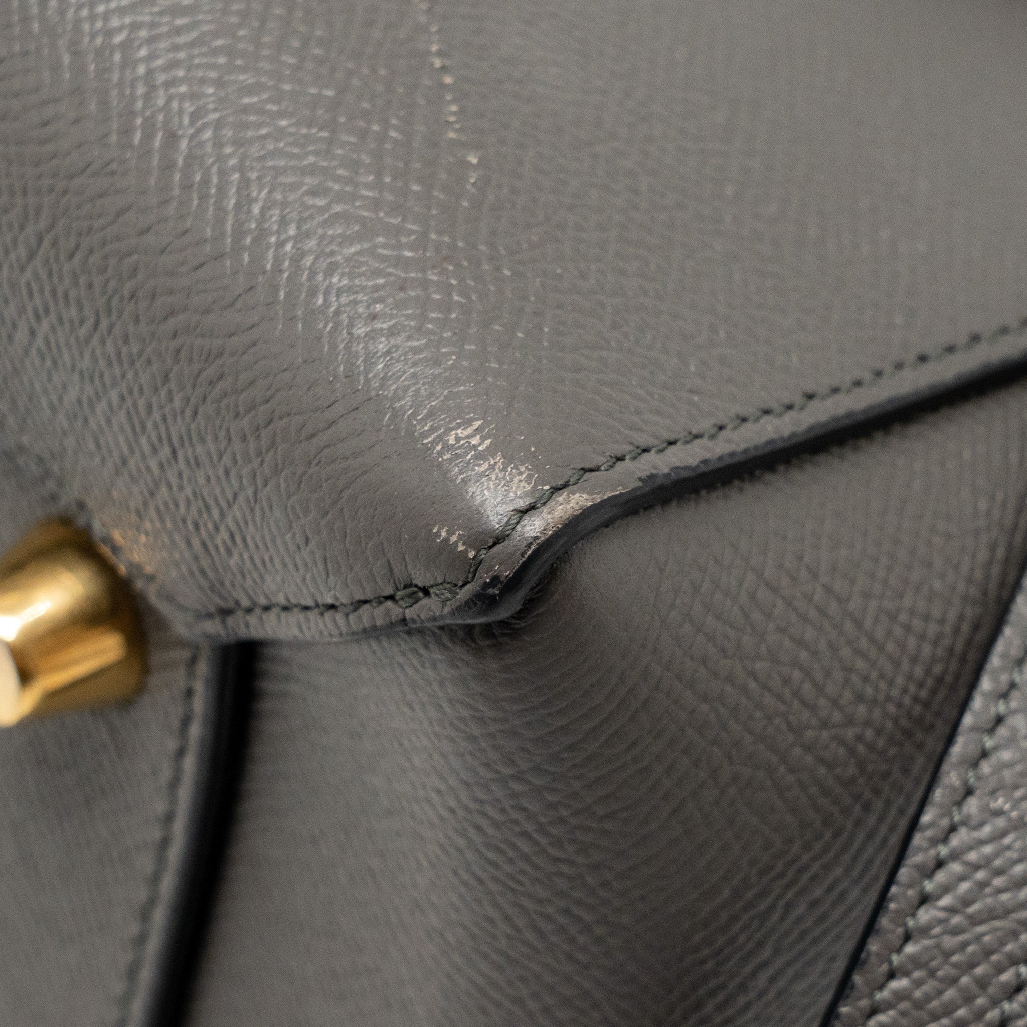 CELINE MINI BELT BAG CALFSKIN GREY GHW