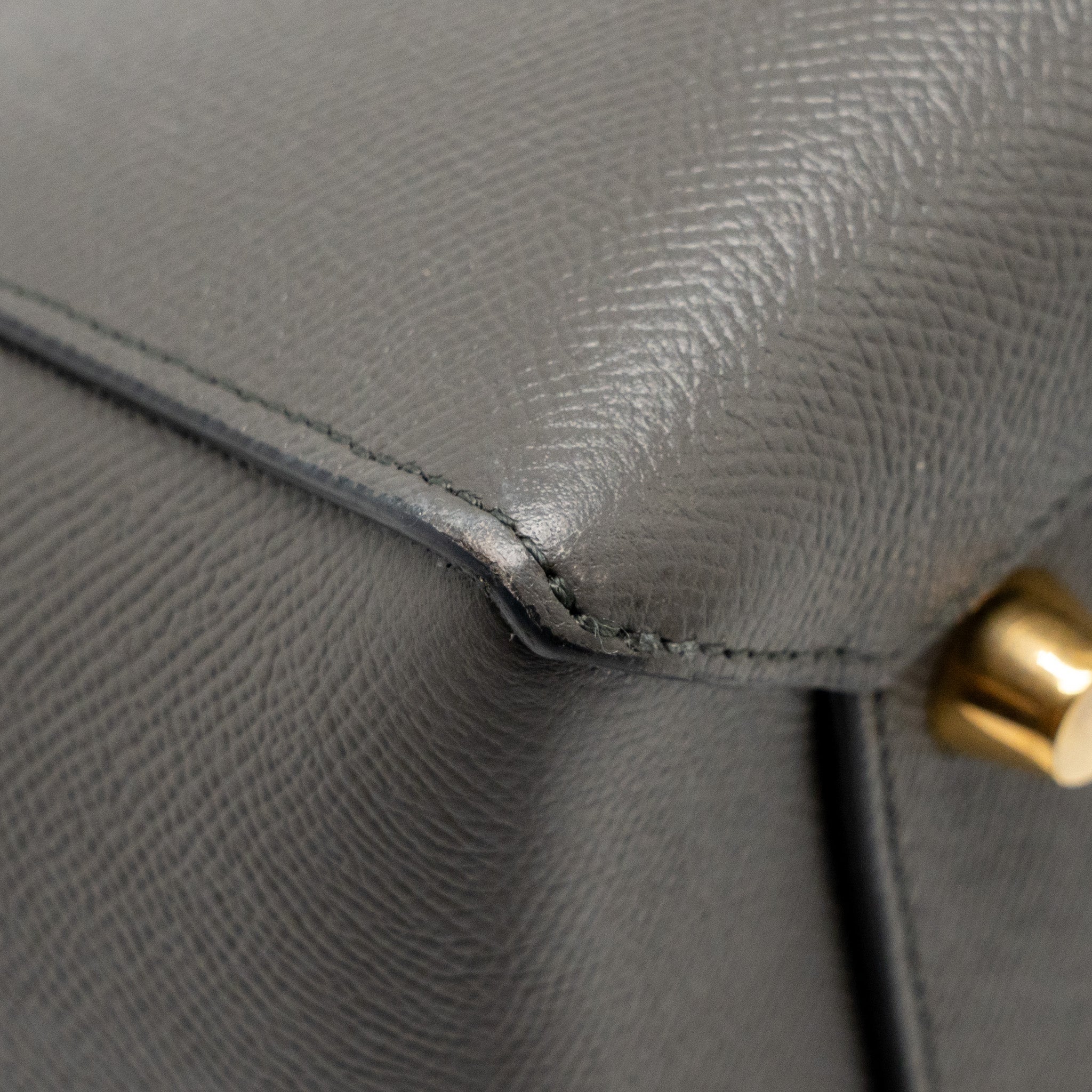 CELINE MINI BELT BAG CALFSKIN GREY GHW