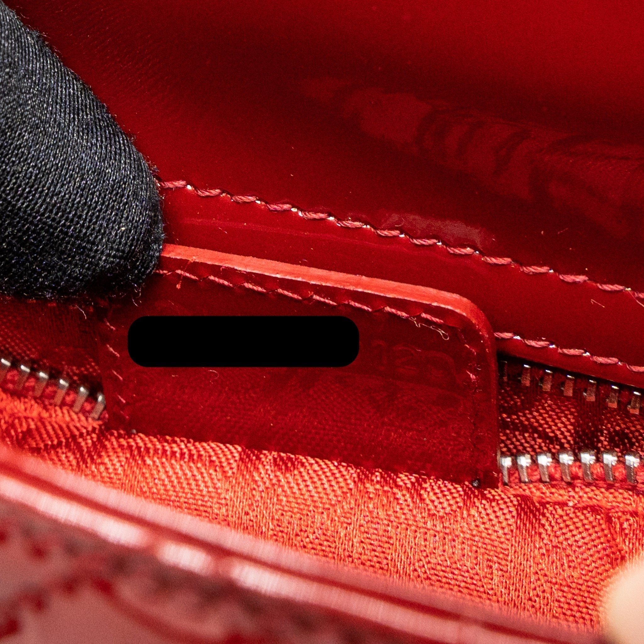 DIOR MINI LADY DIOR PATENT RED SHW