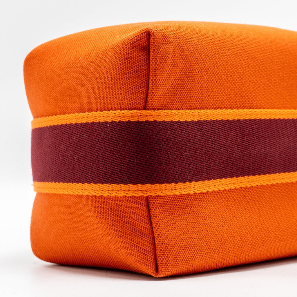HERMES TROUSSE DE TOILETTE BRIDE A BRAC PM ORANGE SHW