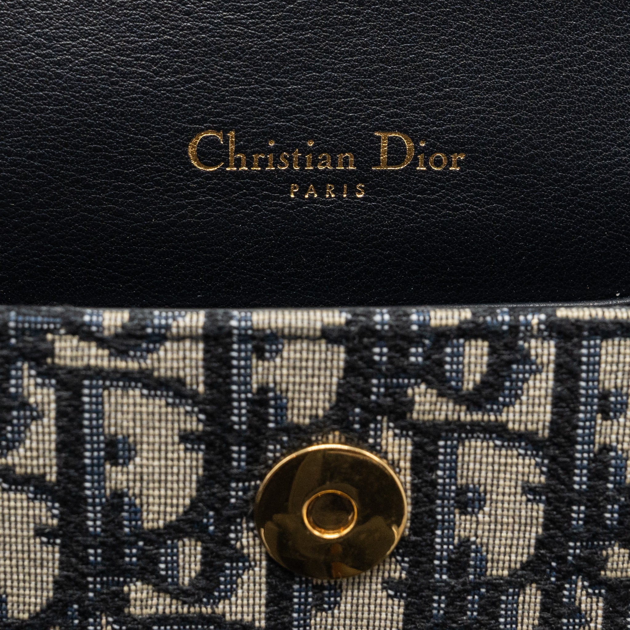 DIOR SADDLE BELT BAG BLUE OBLIQUE JACQUARD CANVAS GHW