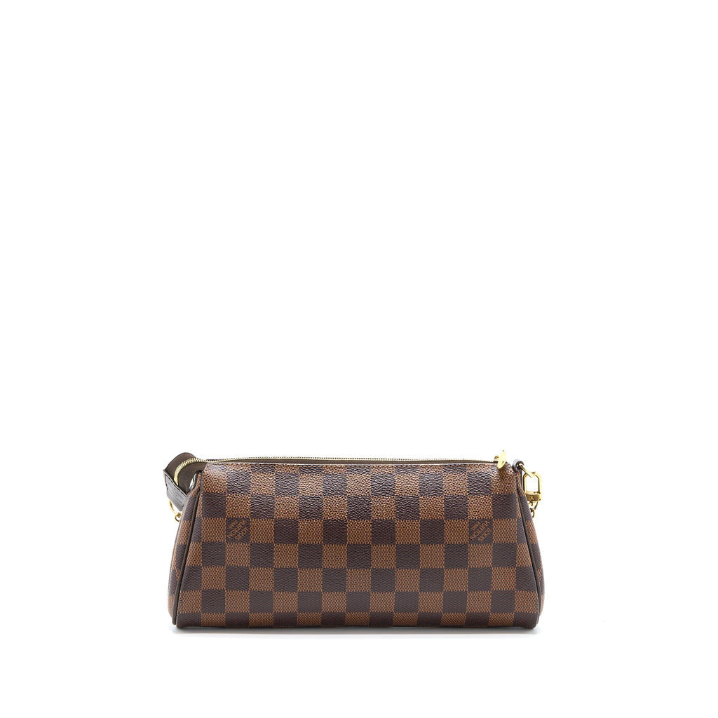 LOUIS VUITTON EVA CLUTCH DAMIER EBENE GHW