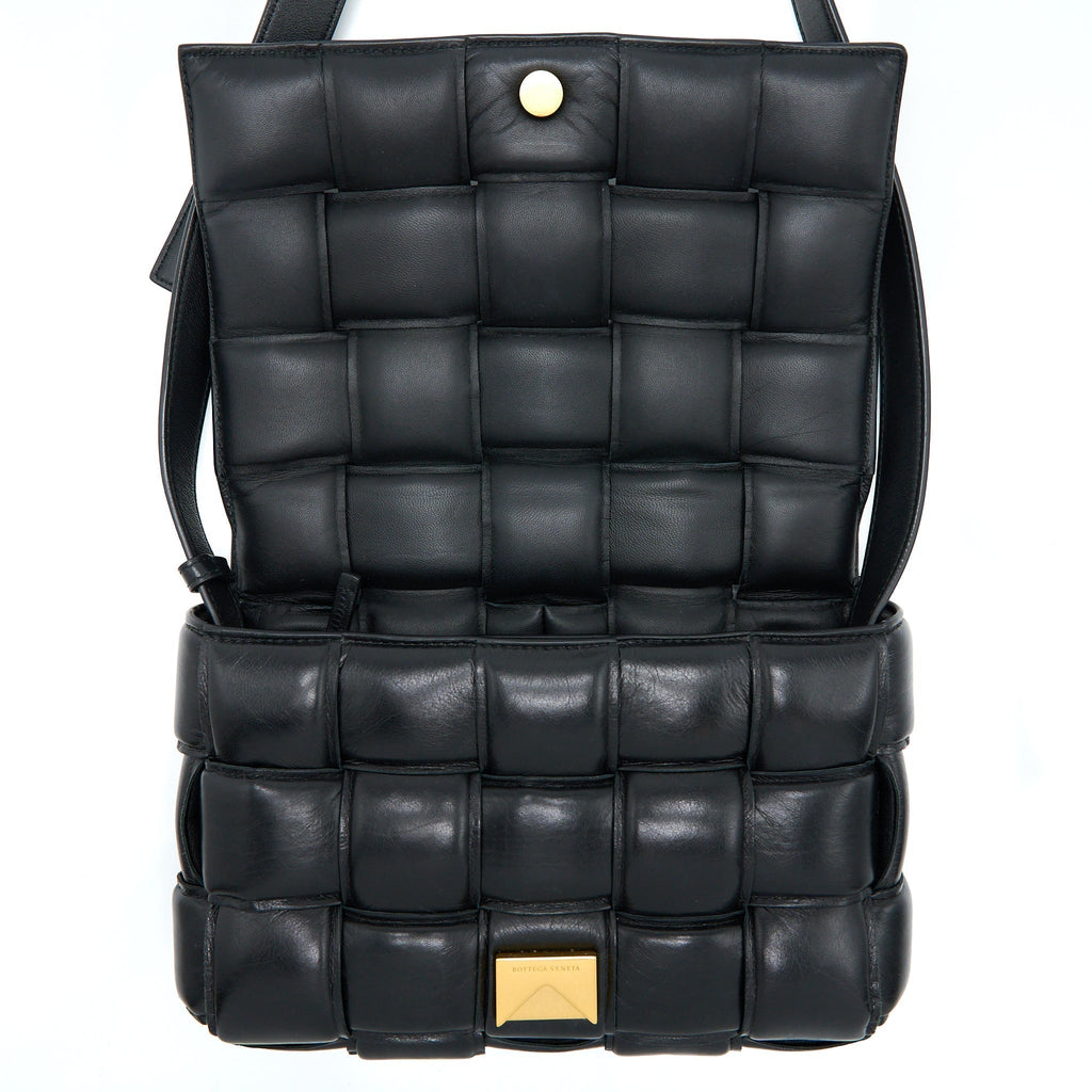 BOTTEGA VENETA PADDED CASSETTE BLACK GHW