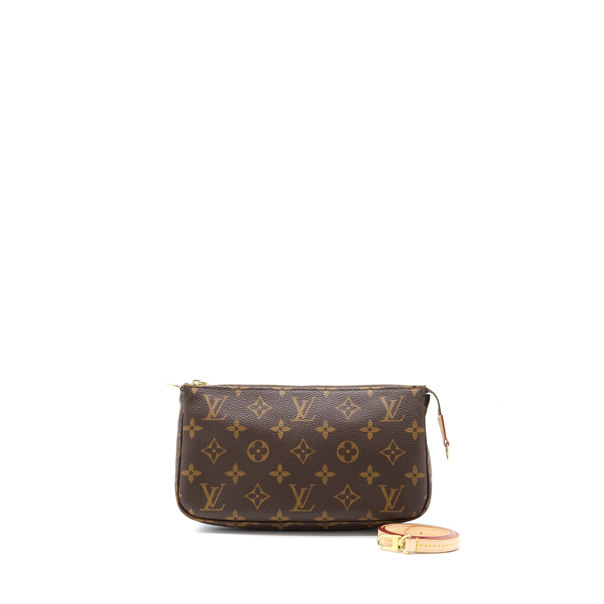 LOUIS VUITTON POCHETTE ACCESSORIES MONOGRAM CANVAS GHW (NEW VERSION)