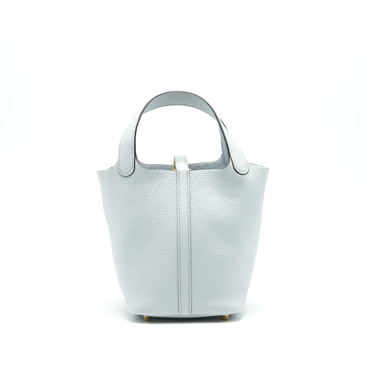 HERMES PICOTIN 18 BLUE PALE GHW