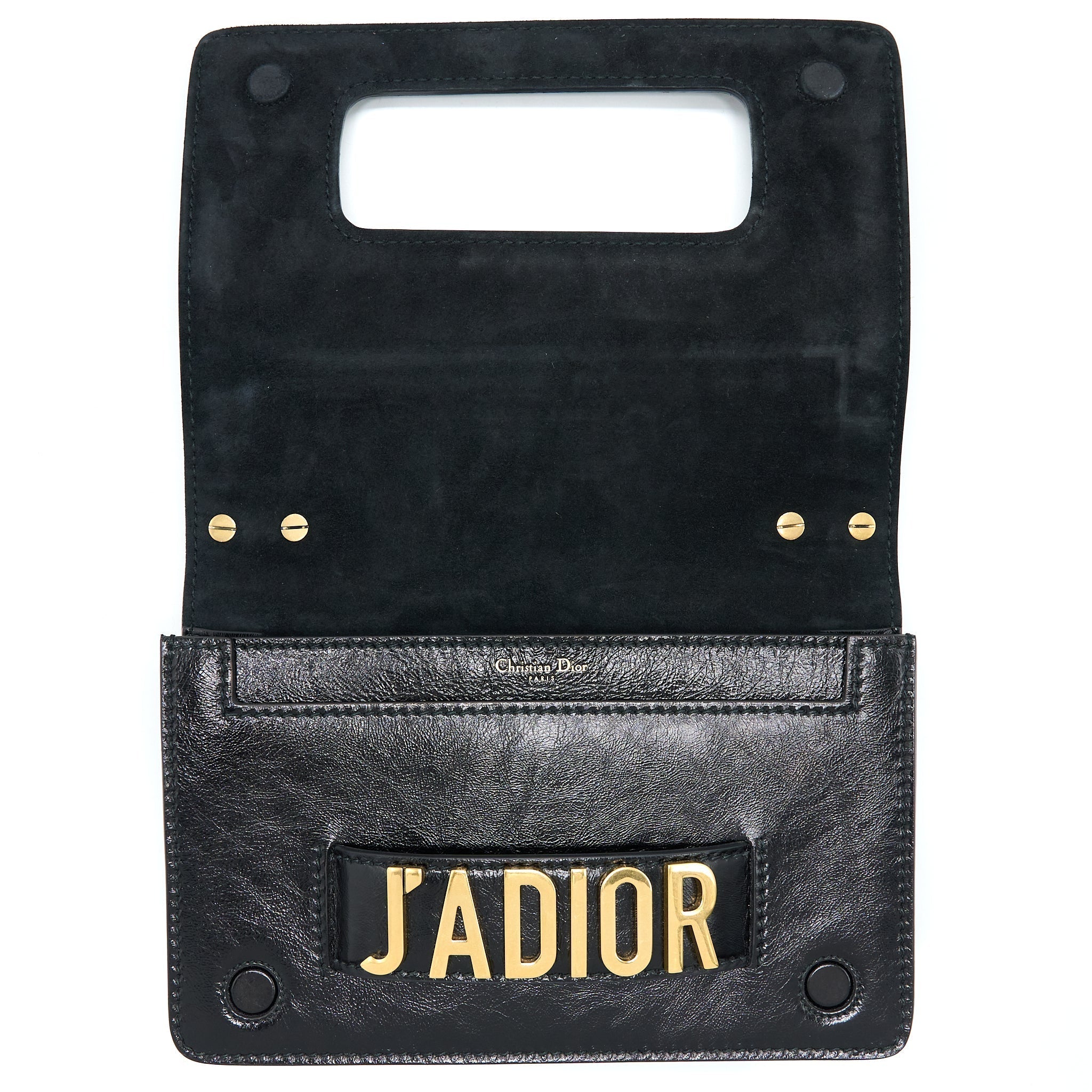 DIOR J'ADIOR MEDIUM FLAP BAG WITH CHAIN BLACK GHW