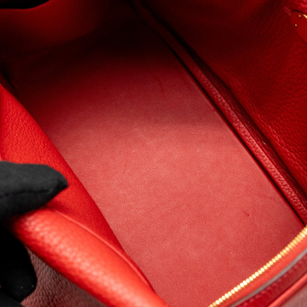 Hermes Lindy 26 clemence rouge Casaque GHW