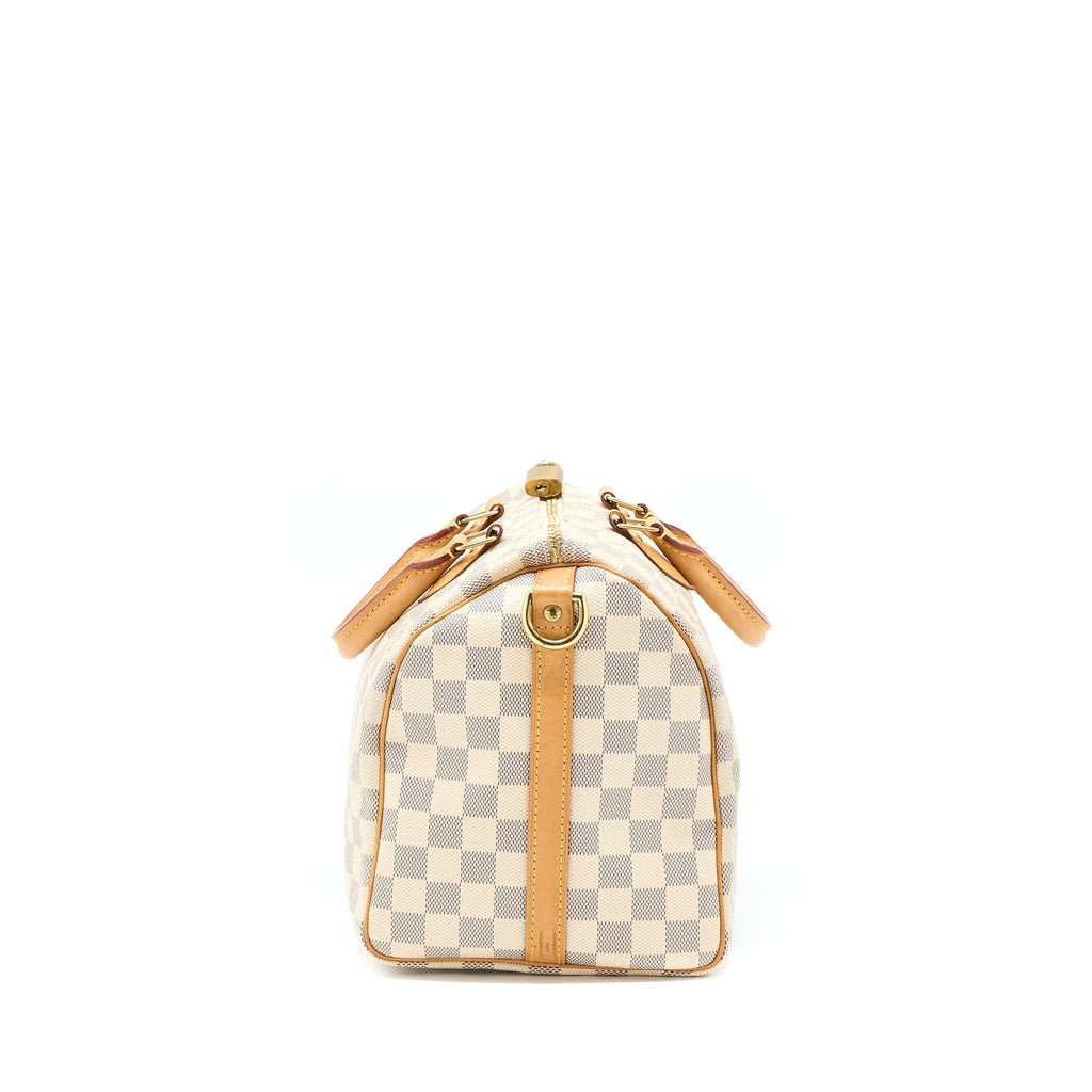 LOUIS VUITTON SPEEDY BANDOULIERE 30 DAMIER AZUR GHW