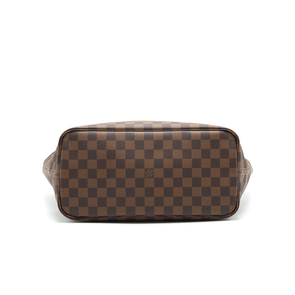 LOUIS VUITTON NEVERFULL MM DAMIER EBENE CANVAS / ROSE BALLERINE