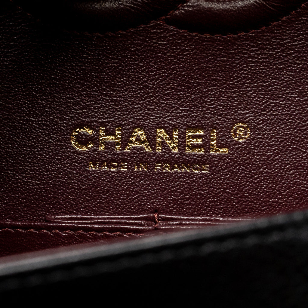 CHANEL MEDIUM CLASSIC DOUBLE FLAP BAG CAVIAR BLACK GHW (MICROCHIP)