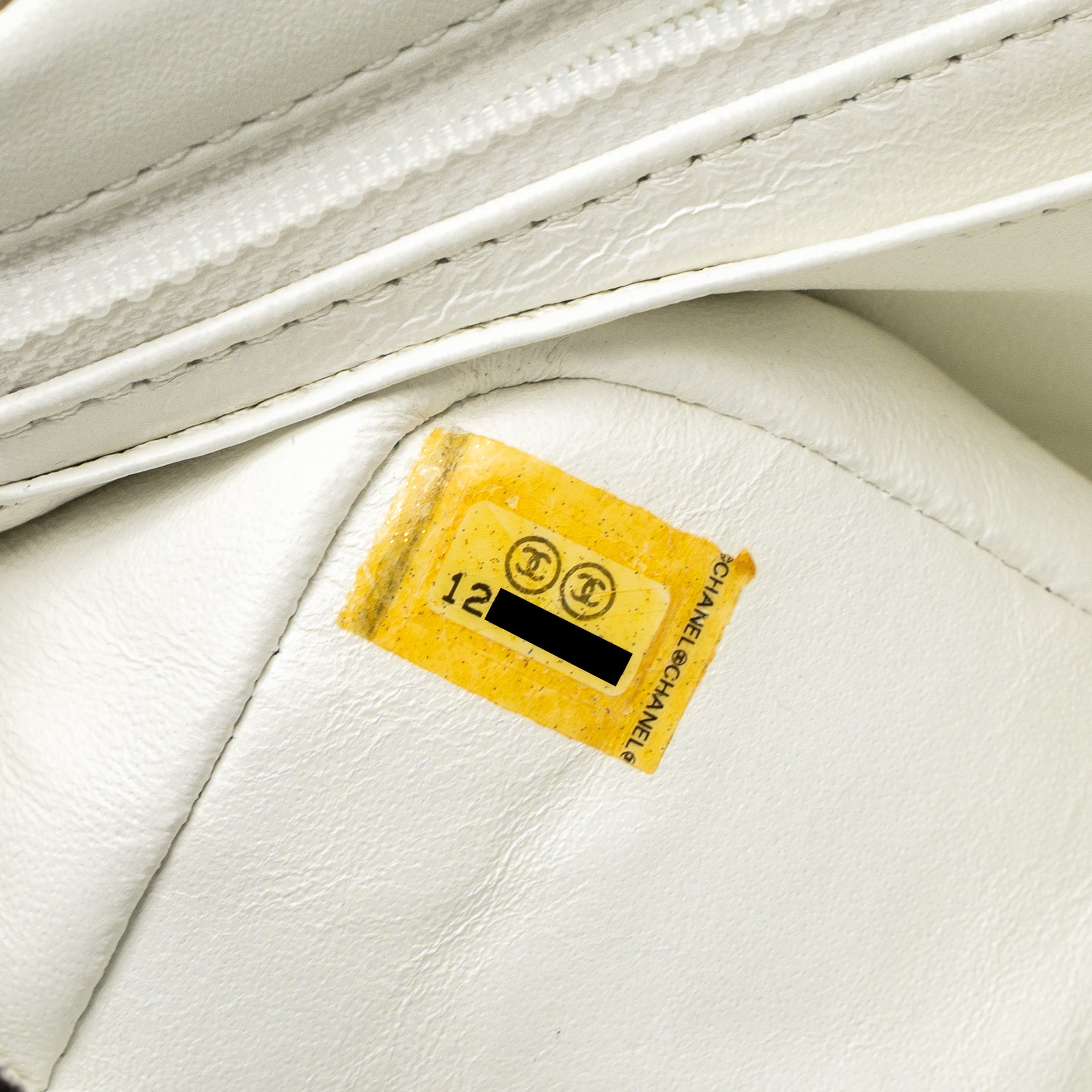 CHANEL QUILTED FLAP BAG WITH HEART CHARM LAMBSKIN WHITE LGHW