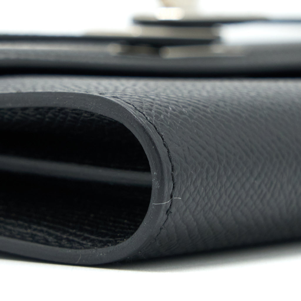 Hermes Kelly Long Wallet Epsom Black SHW