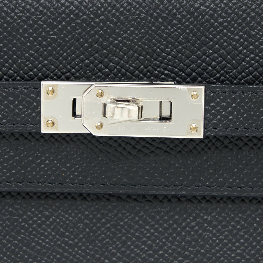 Hermes Kelly Long Wallet Epsom Black SHW