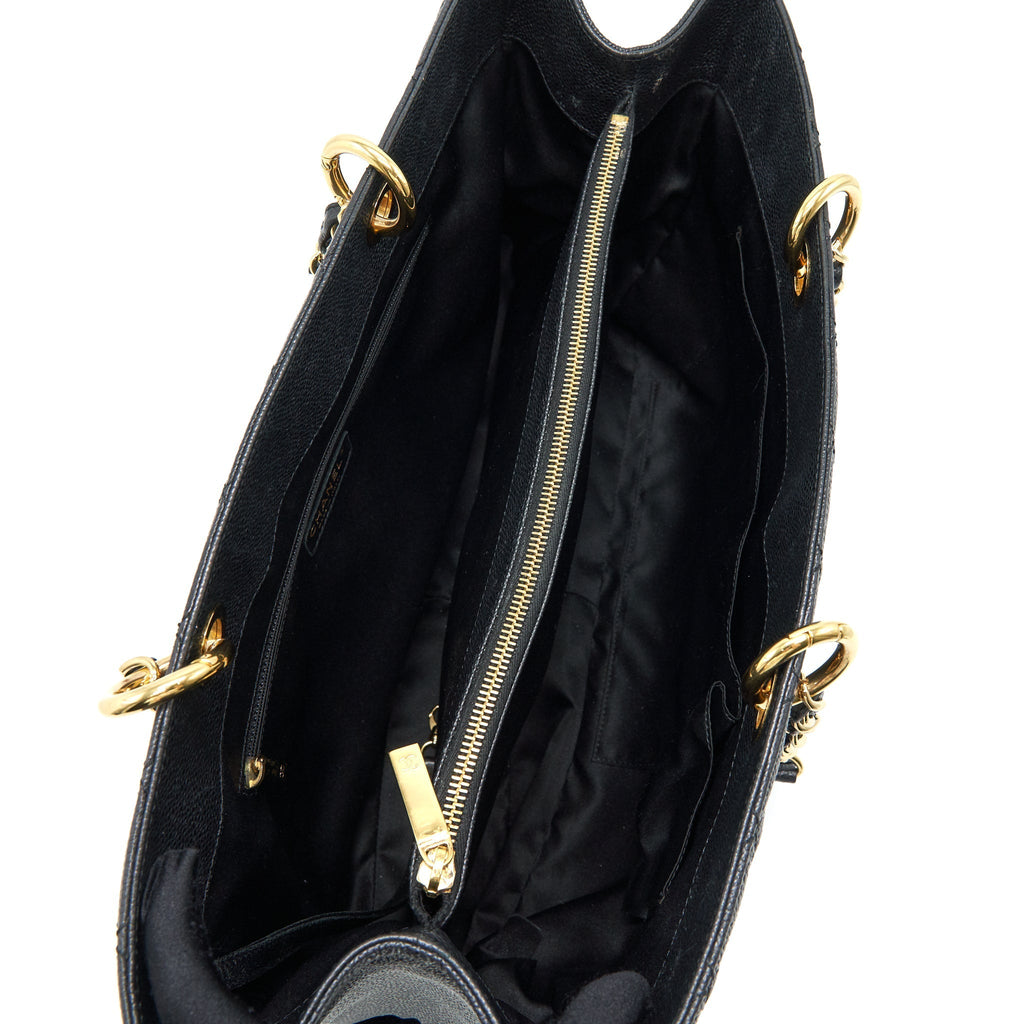 CHANEL GRAND SHOPPING TOTE CAVIAR GHW