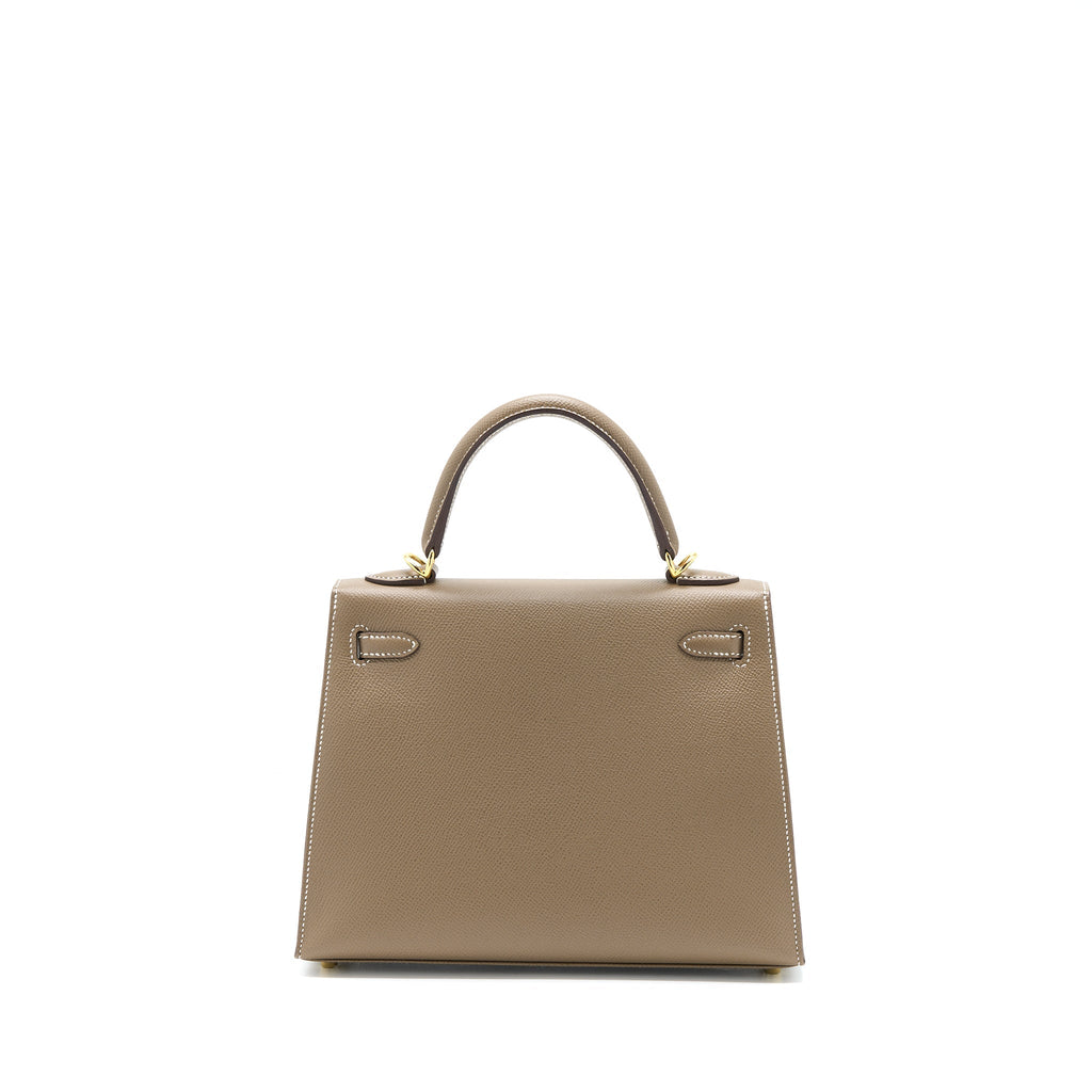 HERMES KELLY 25 EPSOM ETOUPE GHW
