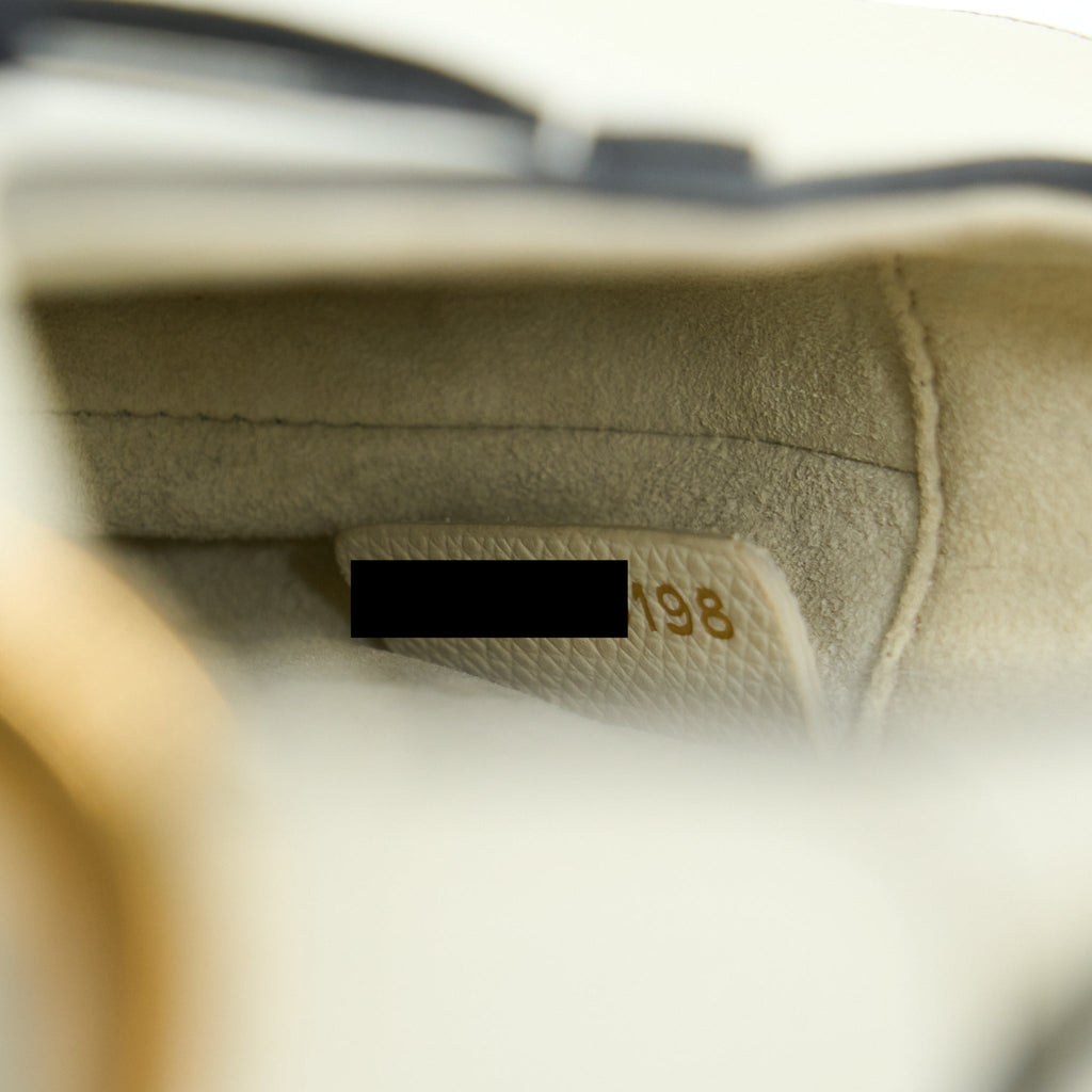 DIOR MINI SADDLE BAG GRAINED CALFSKIN WHITE GHW