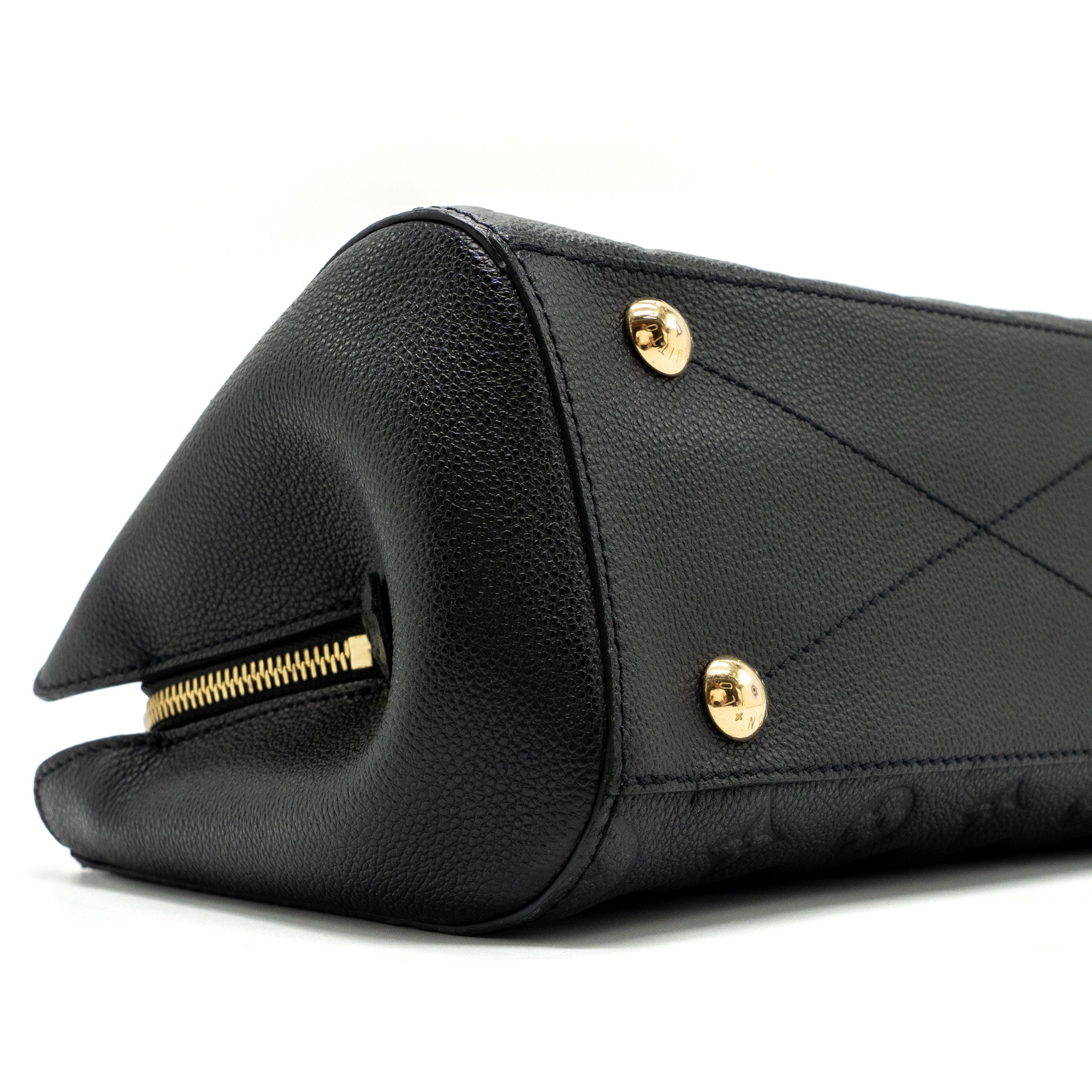 LOUIS VUITTON MONTAIGNE BB  MONOGRAM EMPREINTE BLACK GHW
