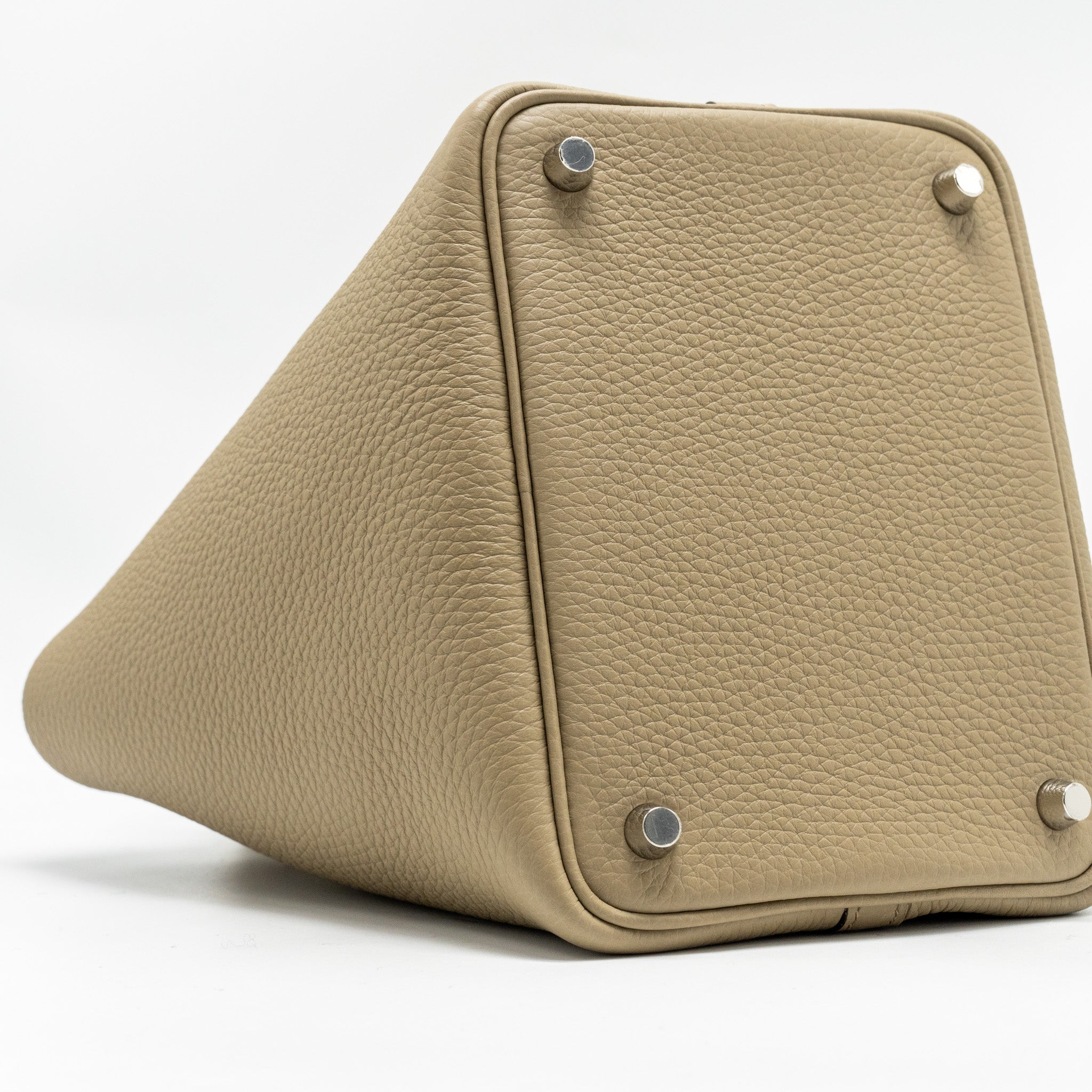 HERMES PICOTIN 18 LOCK BAG CLEMENCE 8Q BEIGE MARFA SHW