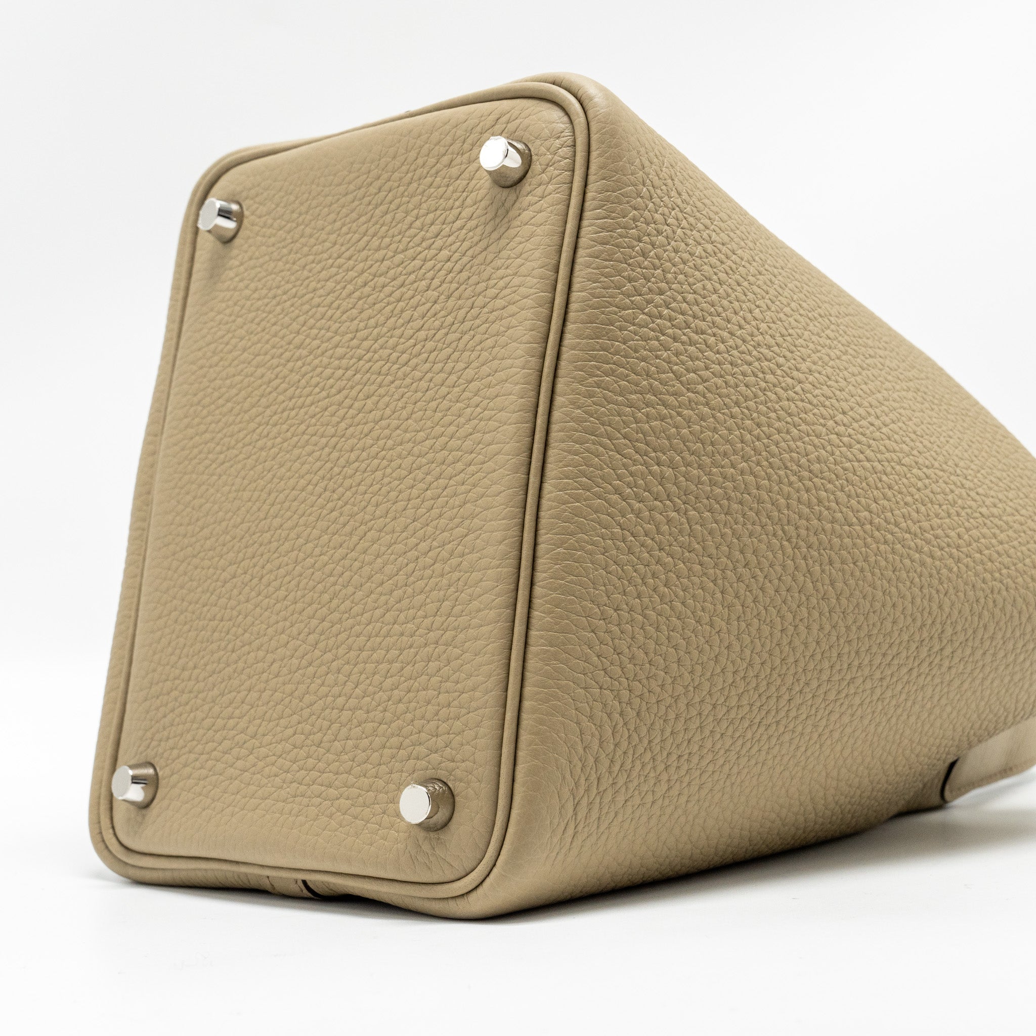 HERMES PICOTIN 18 LOCK BAG CLEMENCE 8Q BEIGE MARFA SHW
