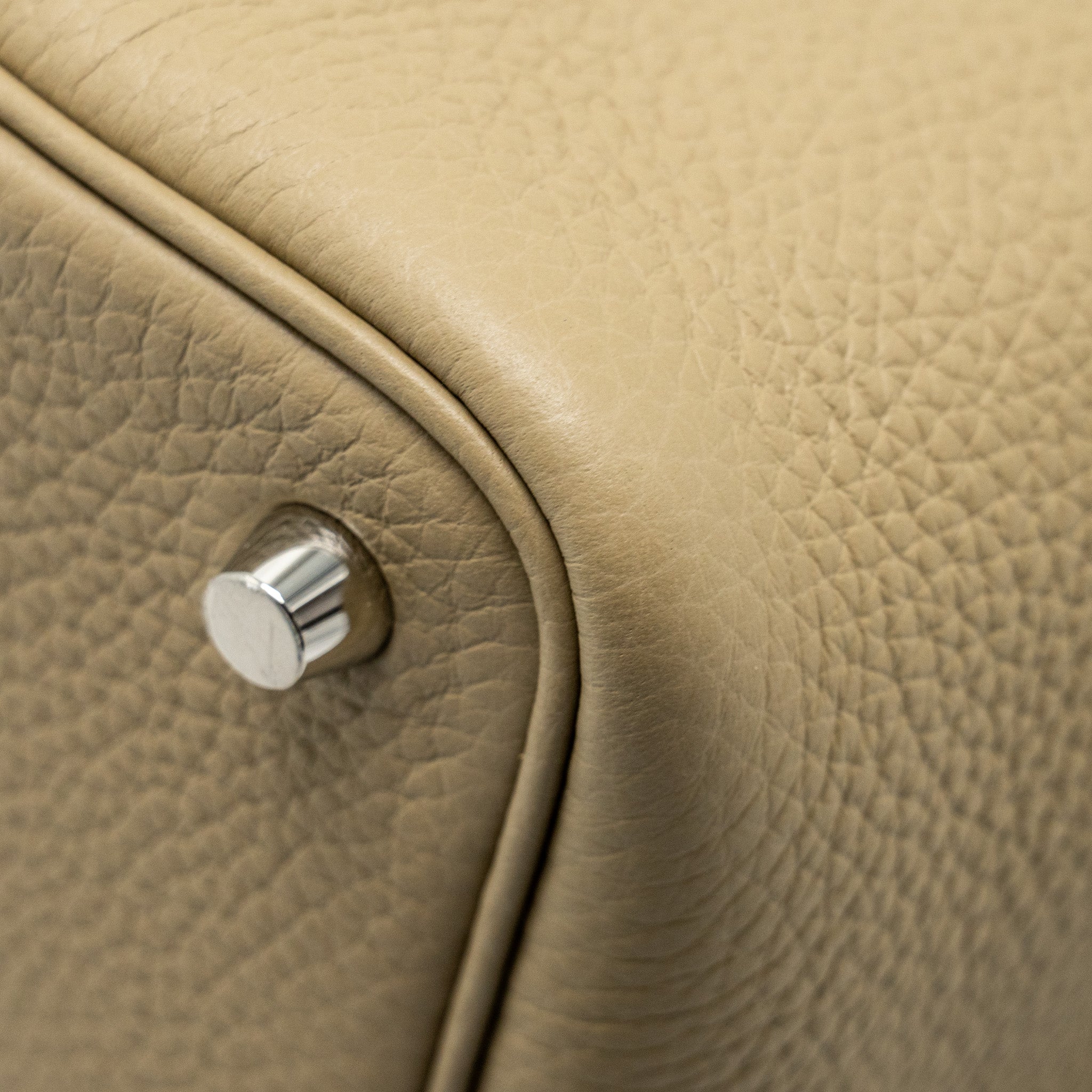 HERMES PICOTIN 18 LOCK BAG CLEMENCE 8Q BEIGE MARFA SHW