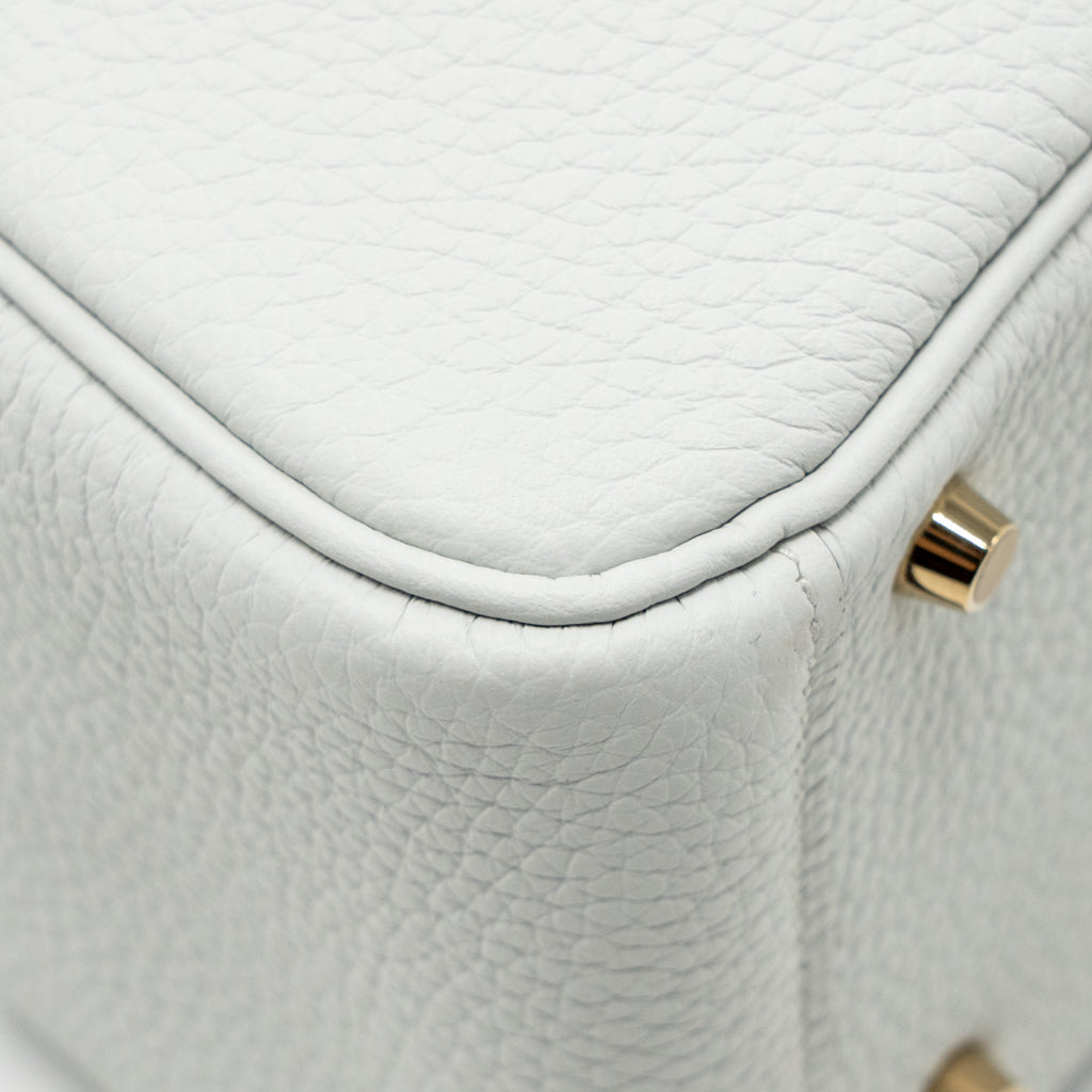 HERMES MINI LINDY II CLEMENCE GRIS PLATINE GHW