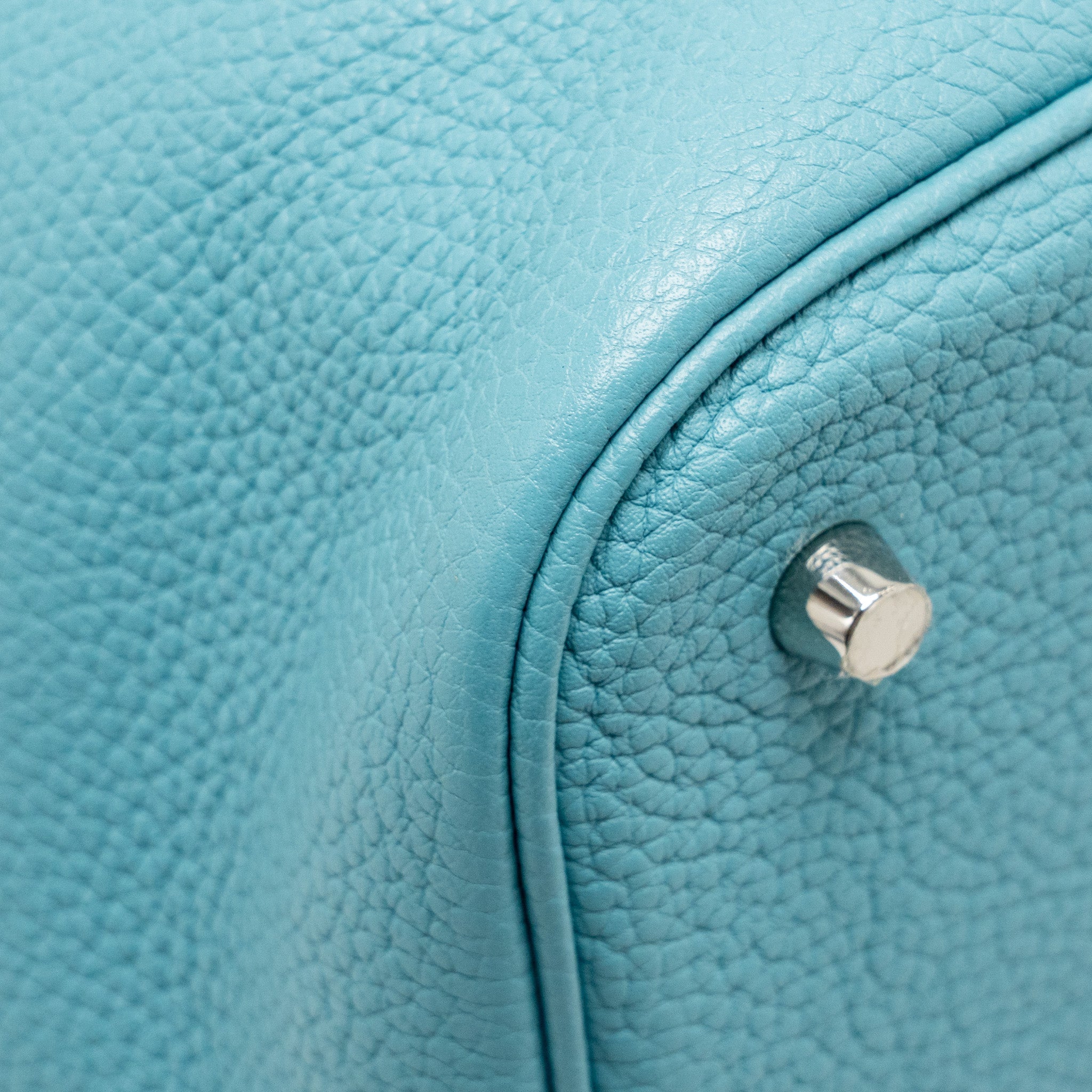 HERMES PICOTIN 22 LOCK BAG CLEMENCE 3Z BLUE SAINT CYR SHW