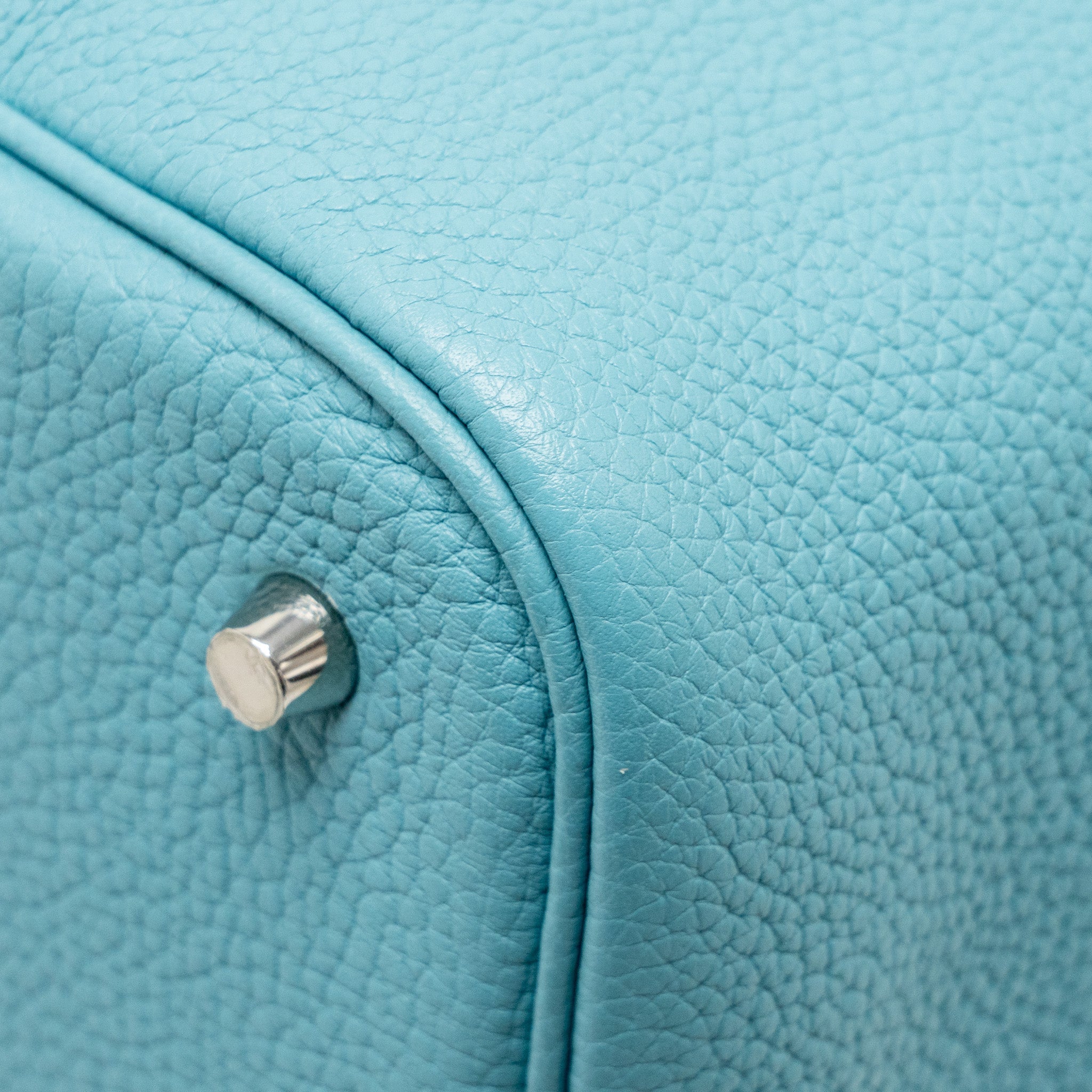 HERMES PICOTIN 22 LOCK BAG CLEMENCE 3Z BLUE SAINT CYR SHW