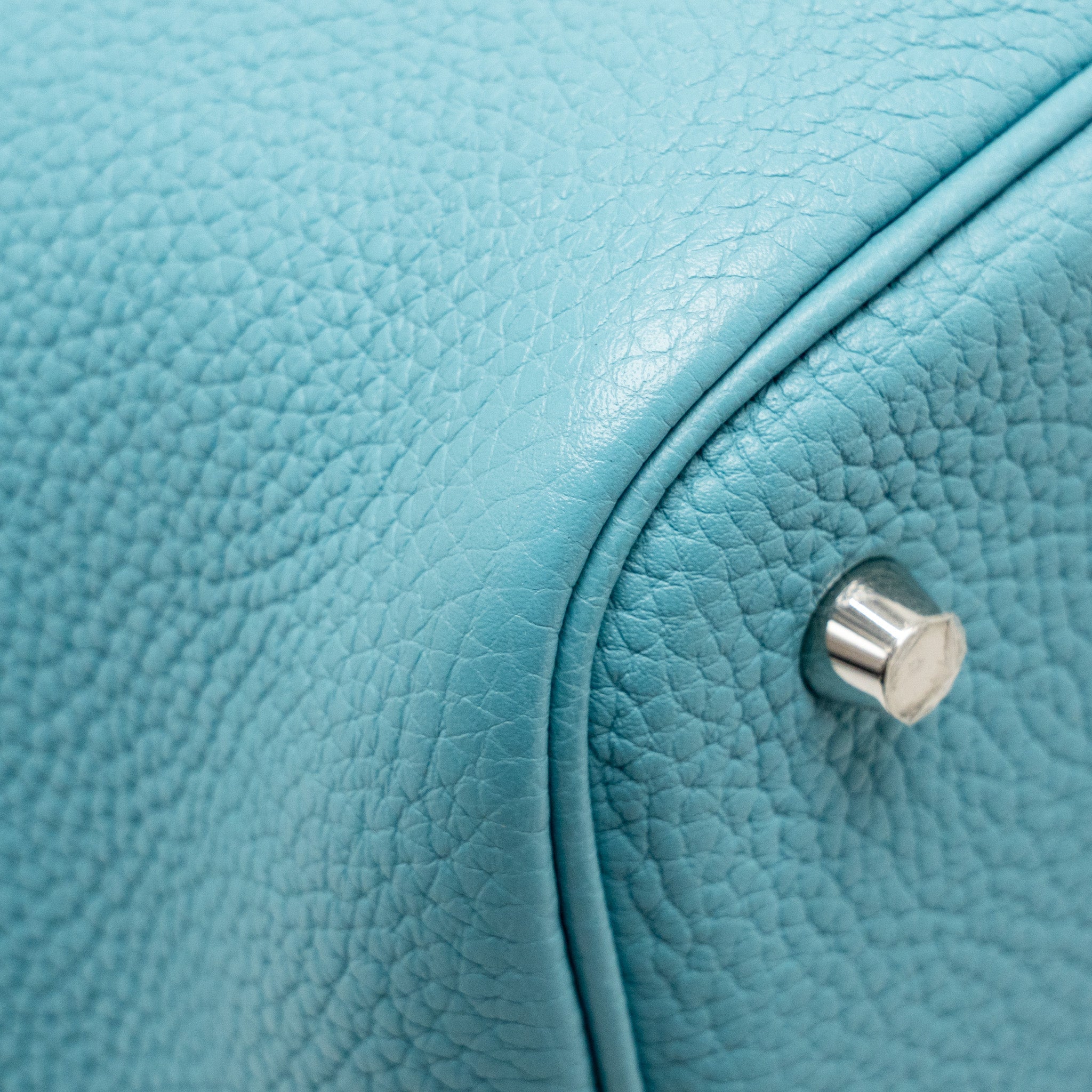 HERMES PICOTIN 22 LOCK BAG CLEMENCE 3Z BLUE SAINT CYR SHW