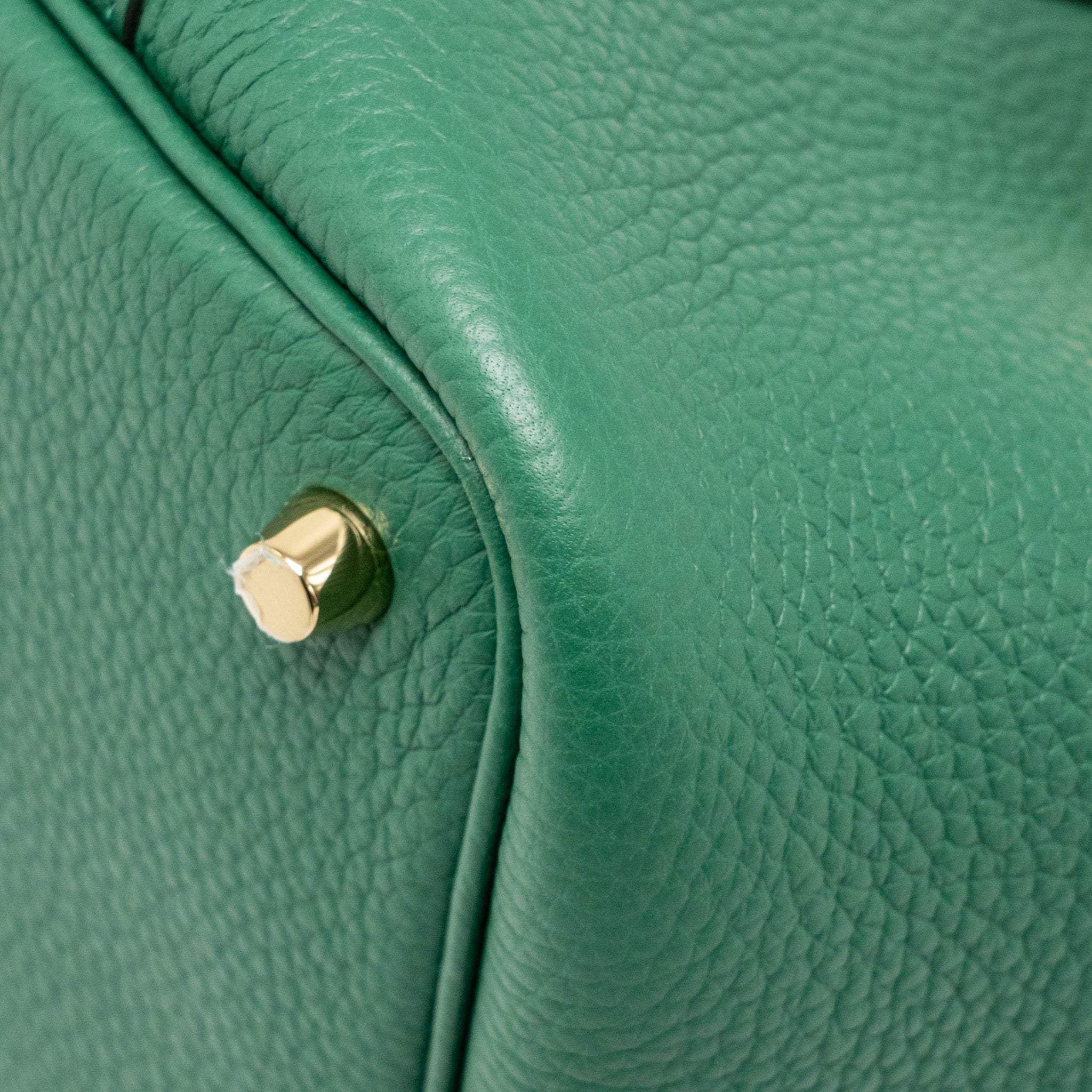 HERMES PICOTIN 18 LOCK BAG CLEMENCE VERT MOYEN GHW