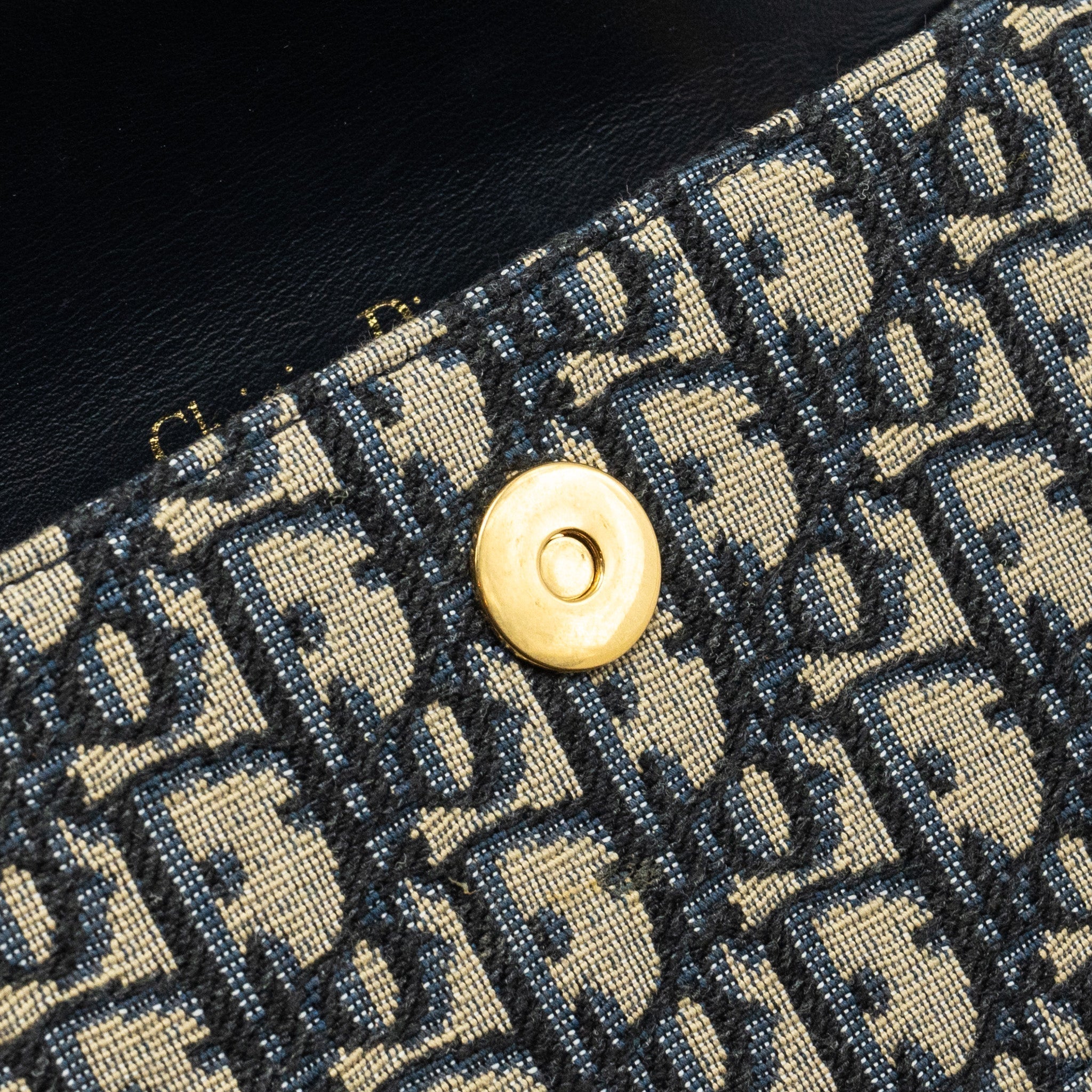 DIOR SADDLE BELT POUCH DIOR OBLIQUE CANVAS BLUE GHW
