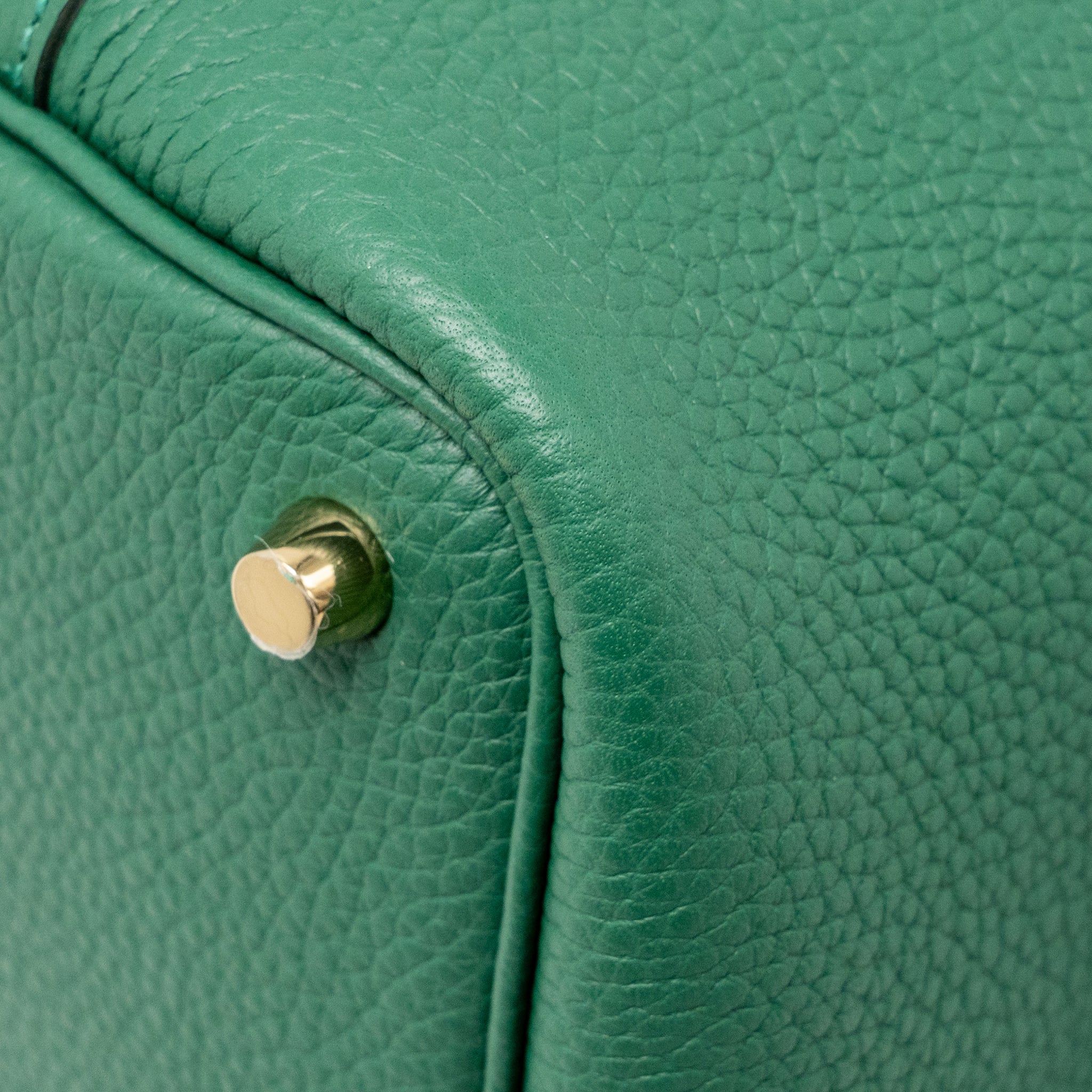 HERMES PICOTIN 18 LOCK BAG CLEMENCE VERT MOYEN GHW