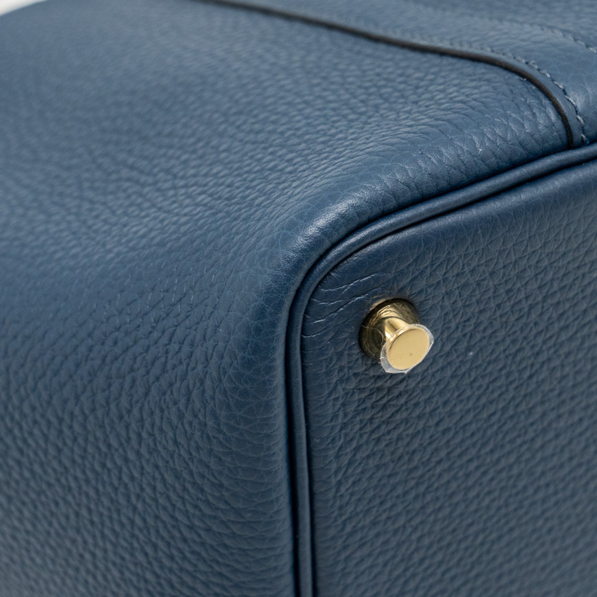 HERMES PICOTIN 18 LOCK BAG CLEMENCE BLEU DE PRUSSE GHW